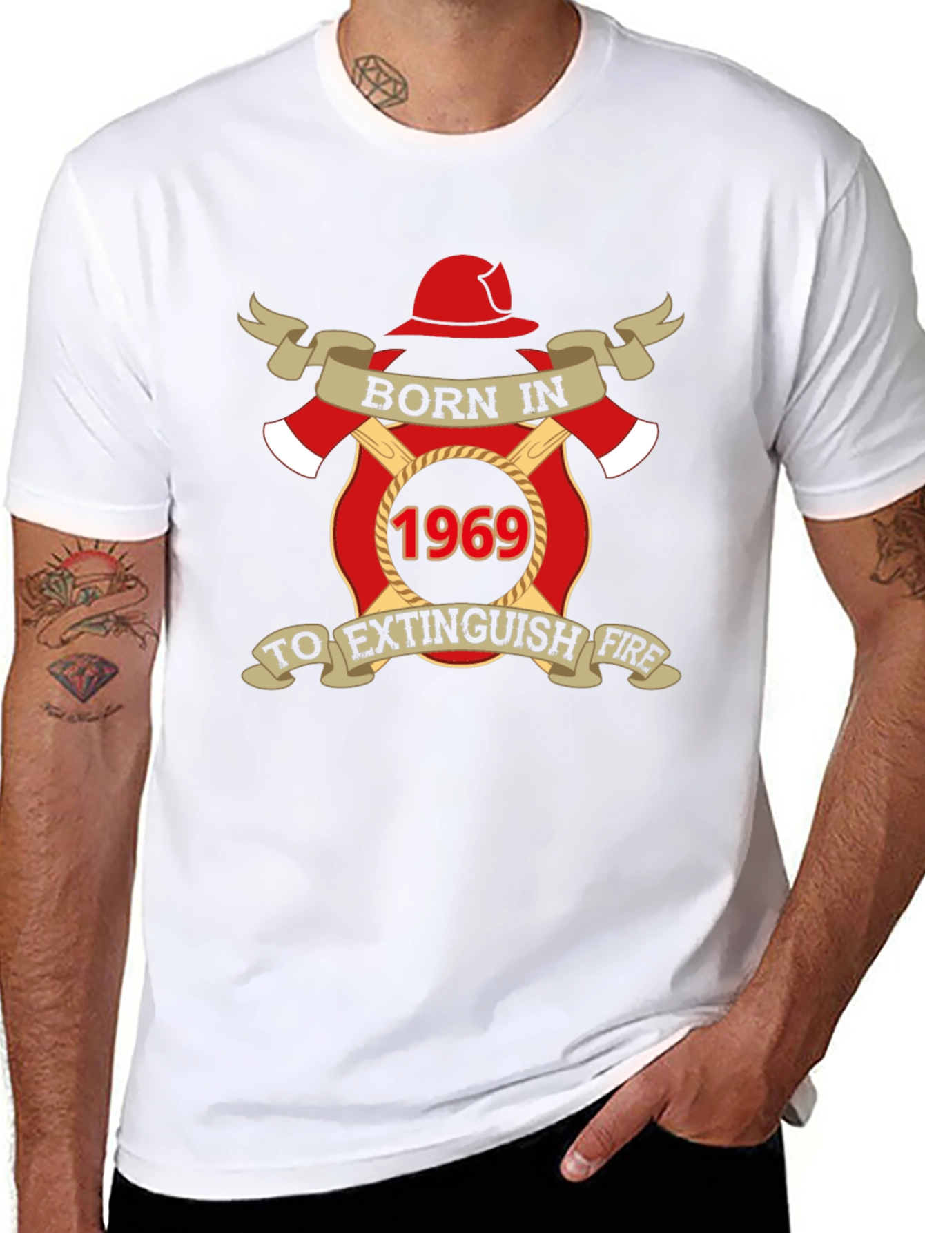 Born in 1969 Firefighter T-Shirt