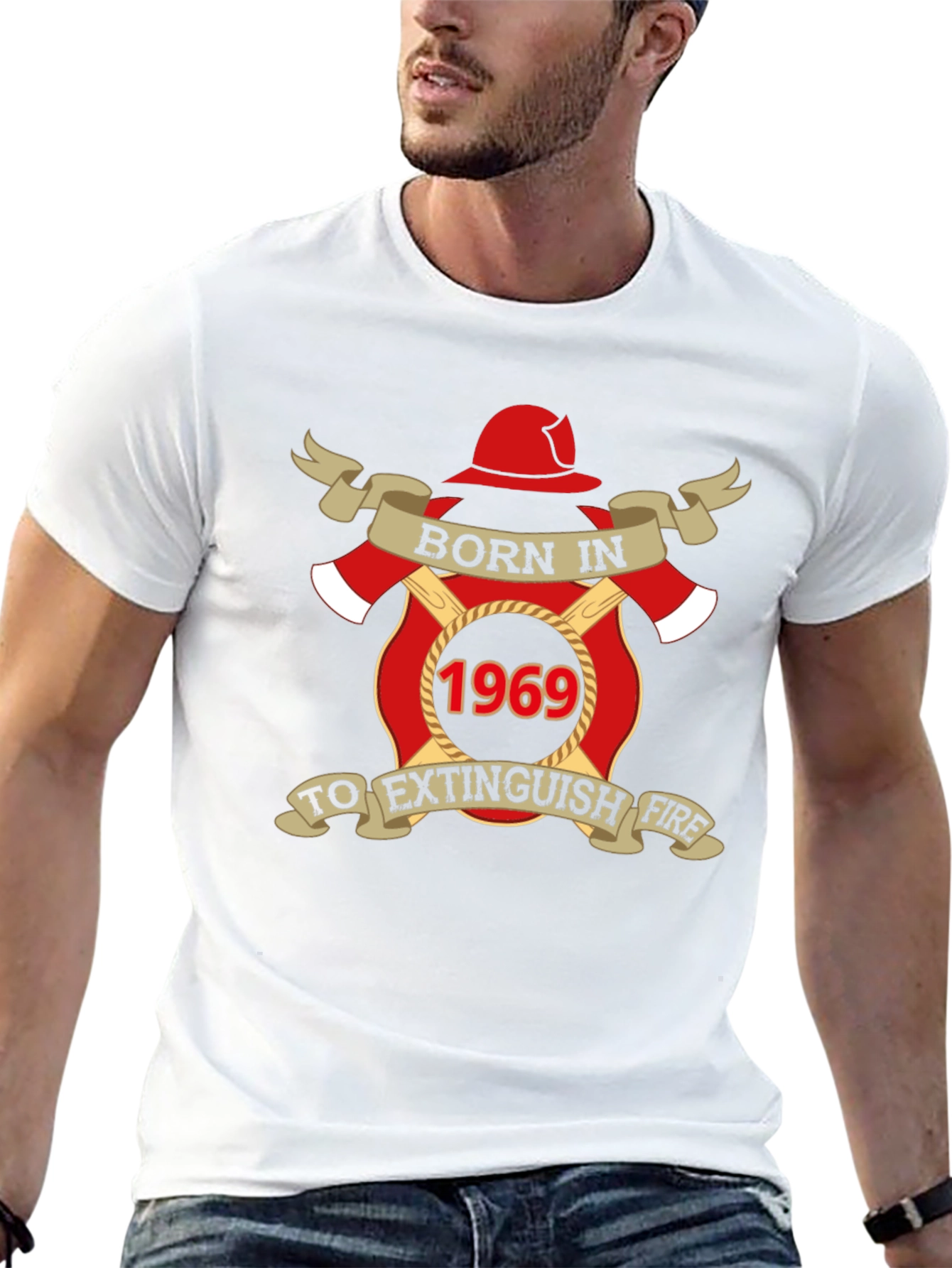 Born in 1969 Firefighter T-Shirt