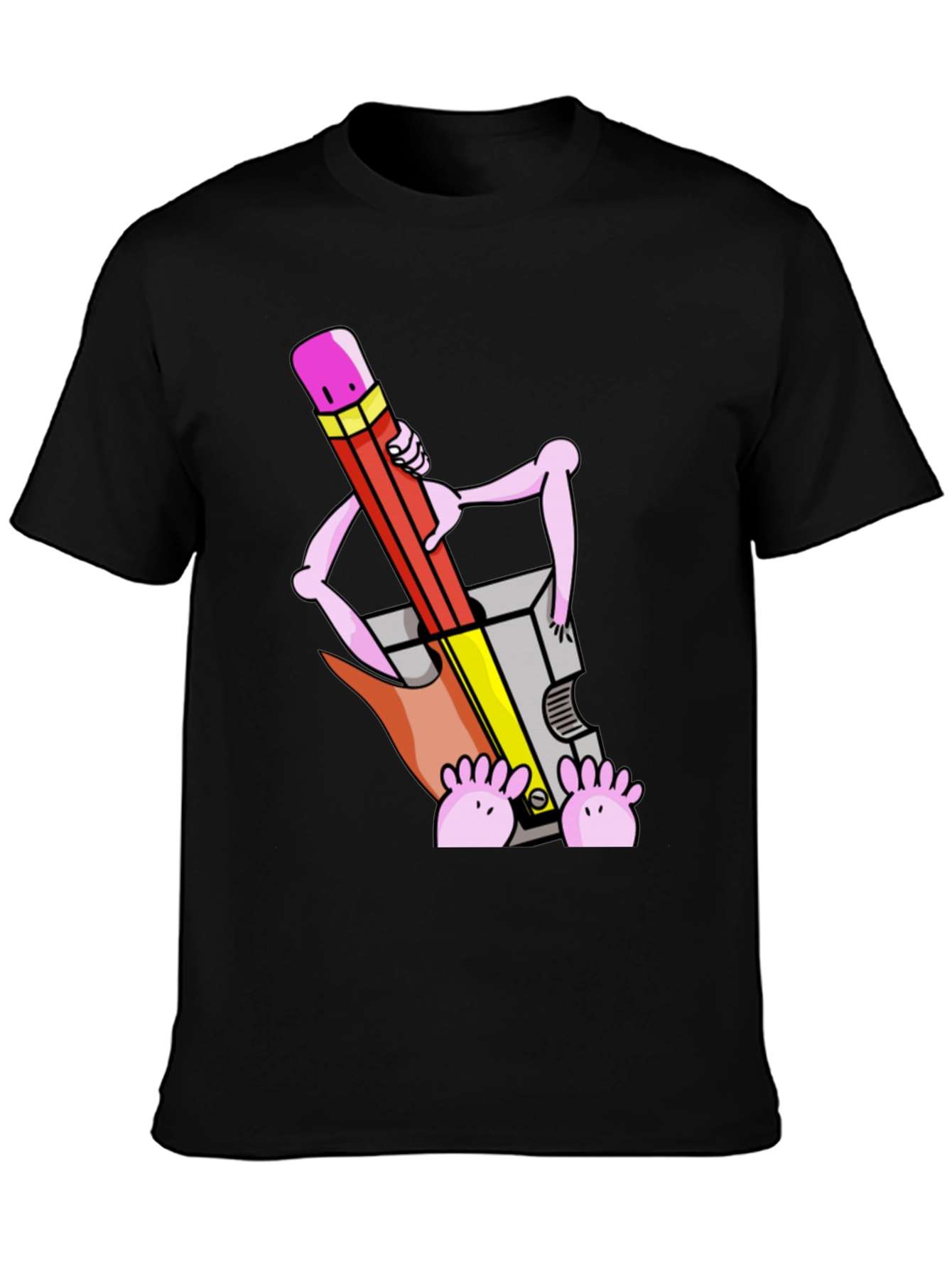Funny Cartoon Pencil Sharpener T-Shirt
