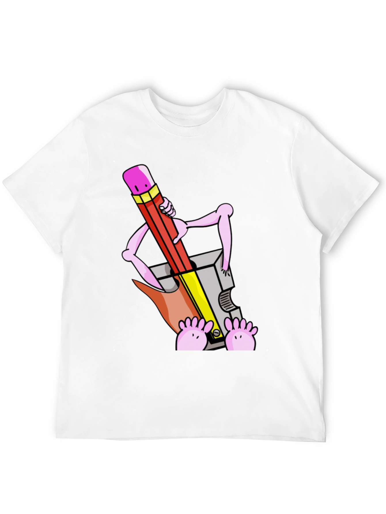 Funny Cartoon Pencil Sharpener T-Shirt