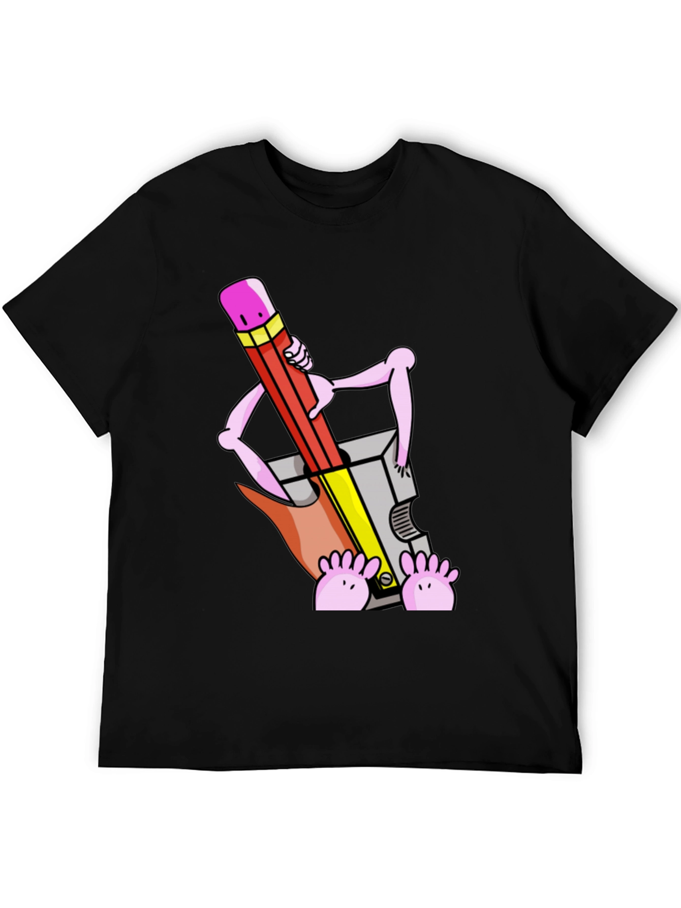 Funny Cartoon Pencil Sharpener T-Shirt