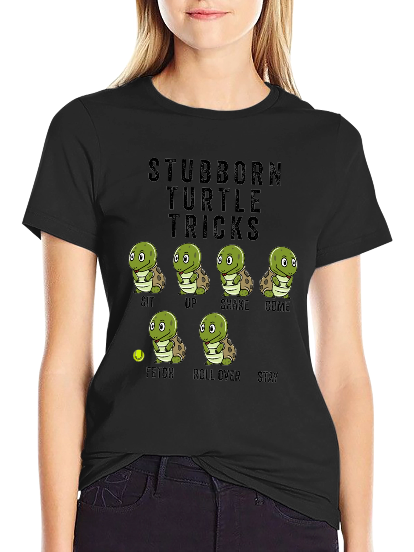 Stubborn Turtle Tricks T-Shirt