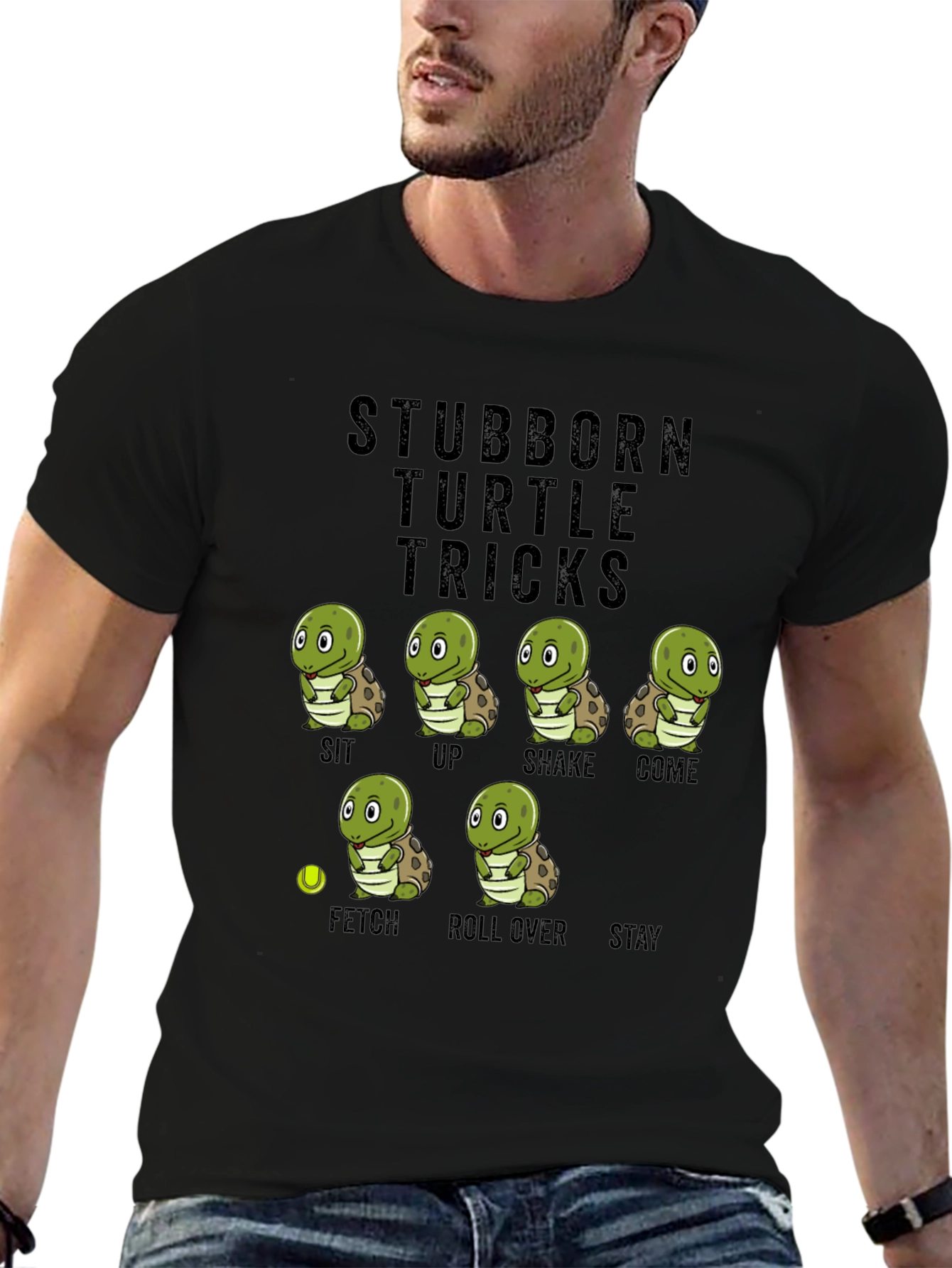 Stubborn Turtle Tricks T-Shirt