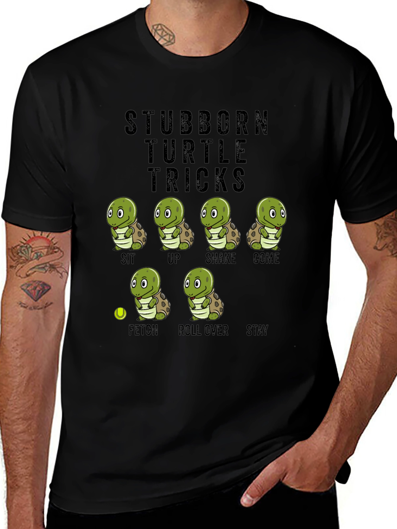 Stubborn Turtle Tricks T-Shirt