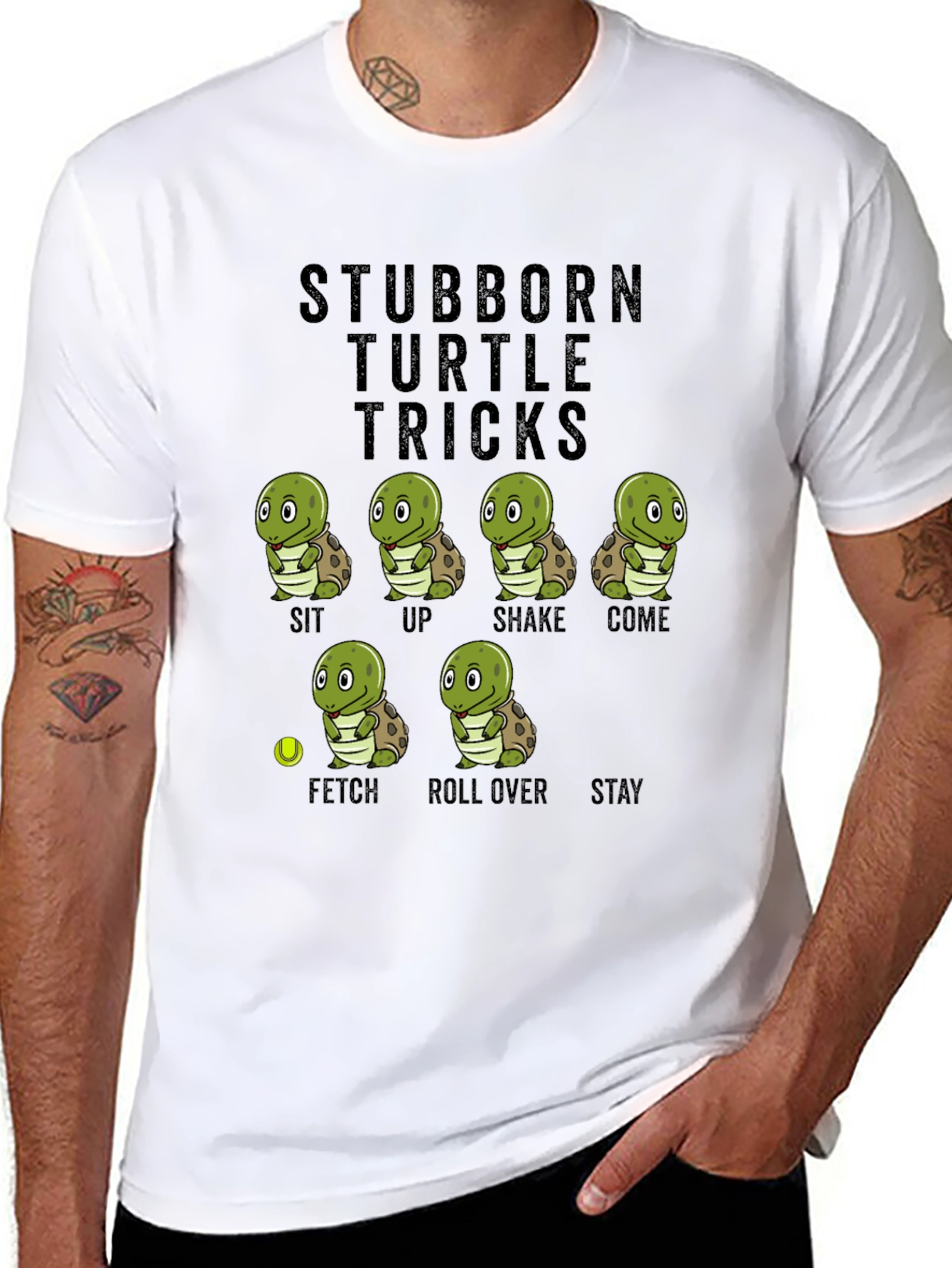 Stubborn Turtle Tricks T-Shirt