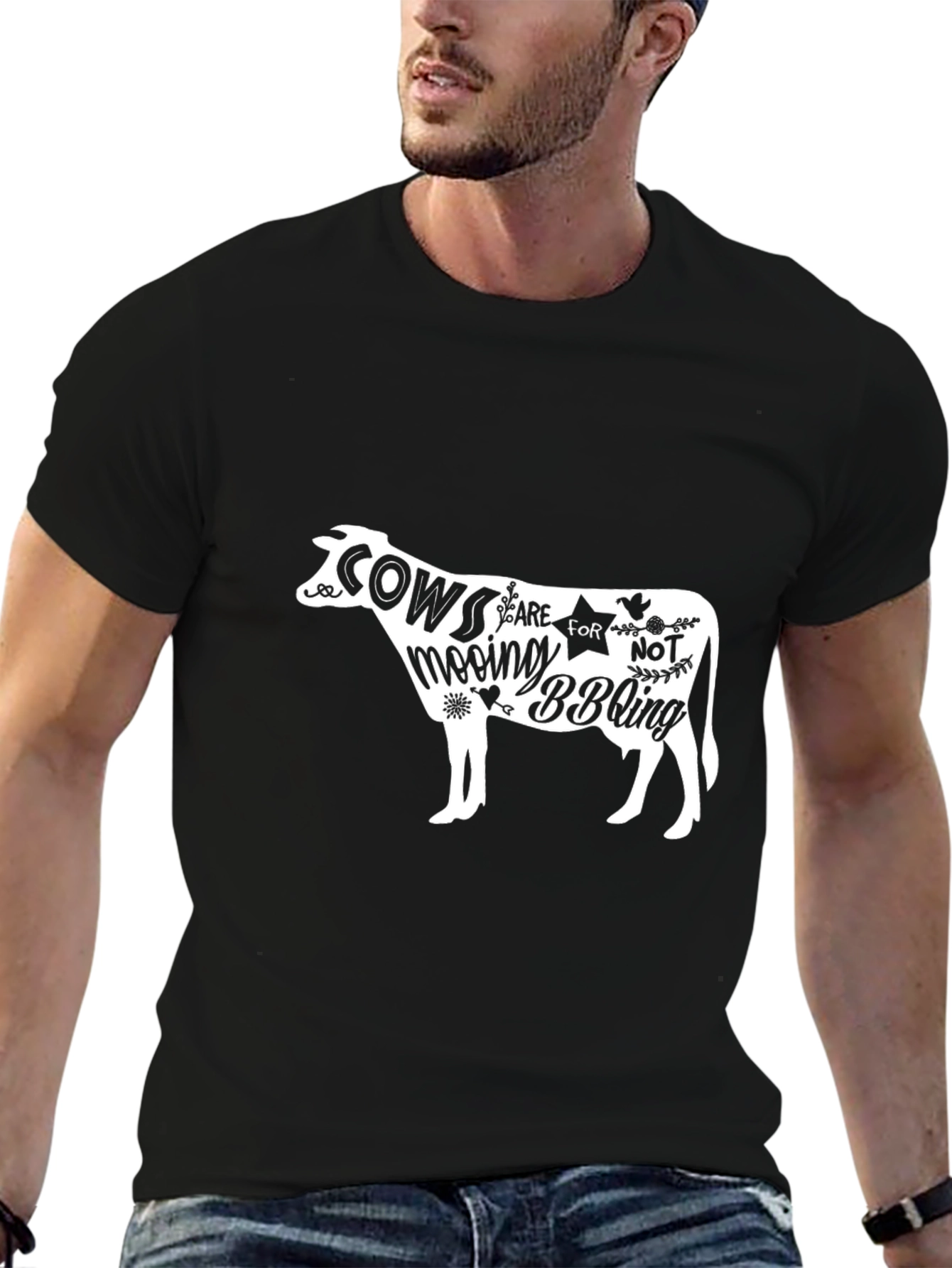 Cows Mooing BBQ-ing Graphic Tee