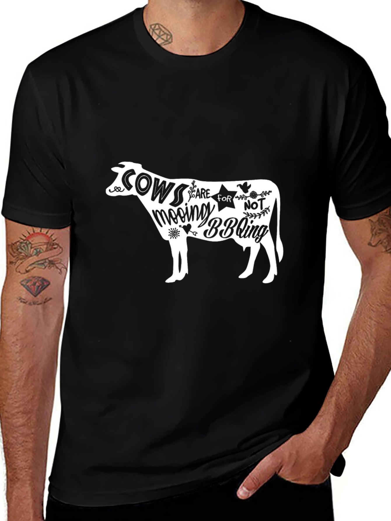 Cows Mooing BBQ-ing Graphic Tee
