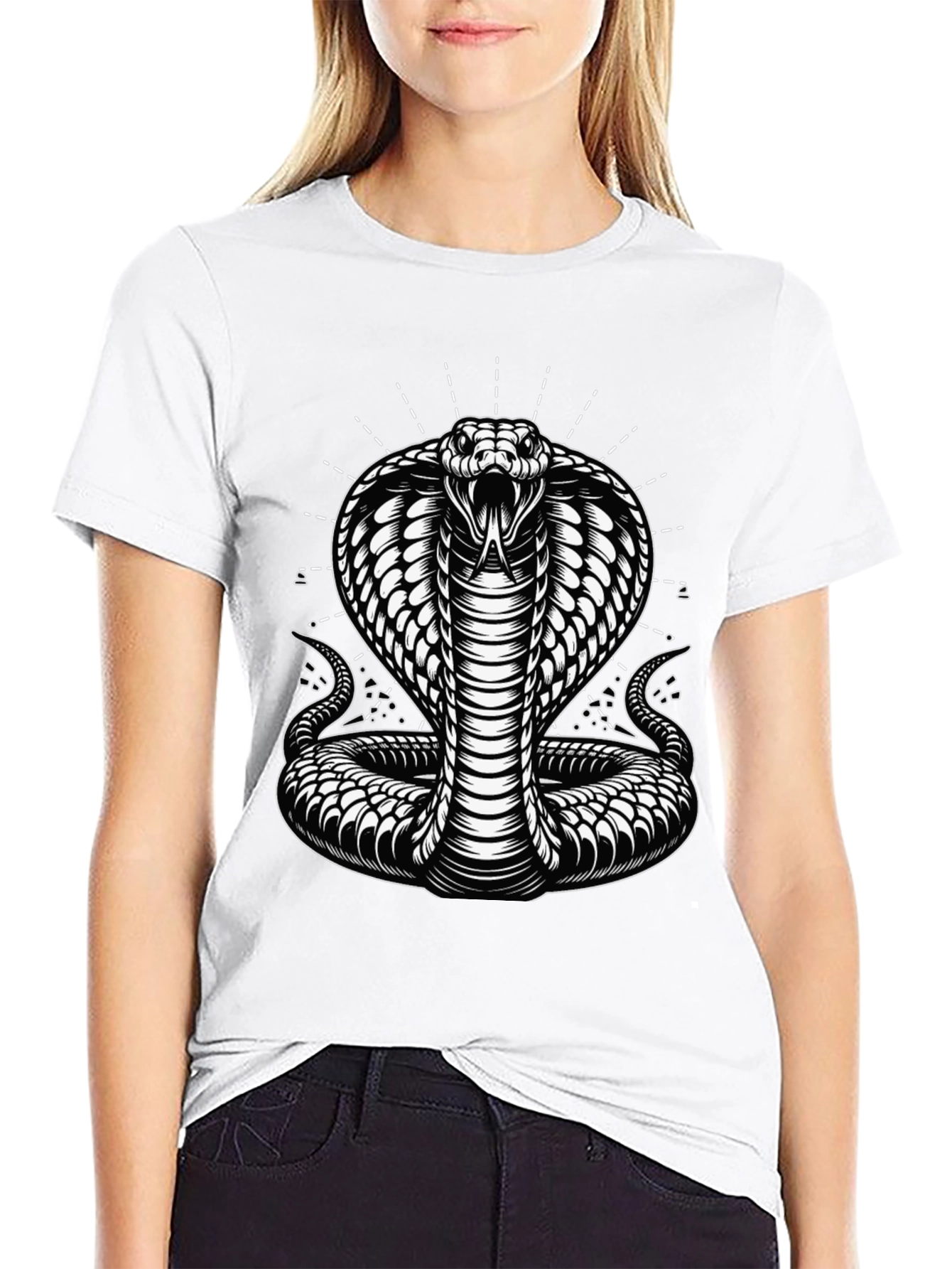 Cobra Graphic Tee - Black Snake T-Shirt