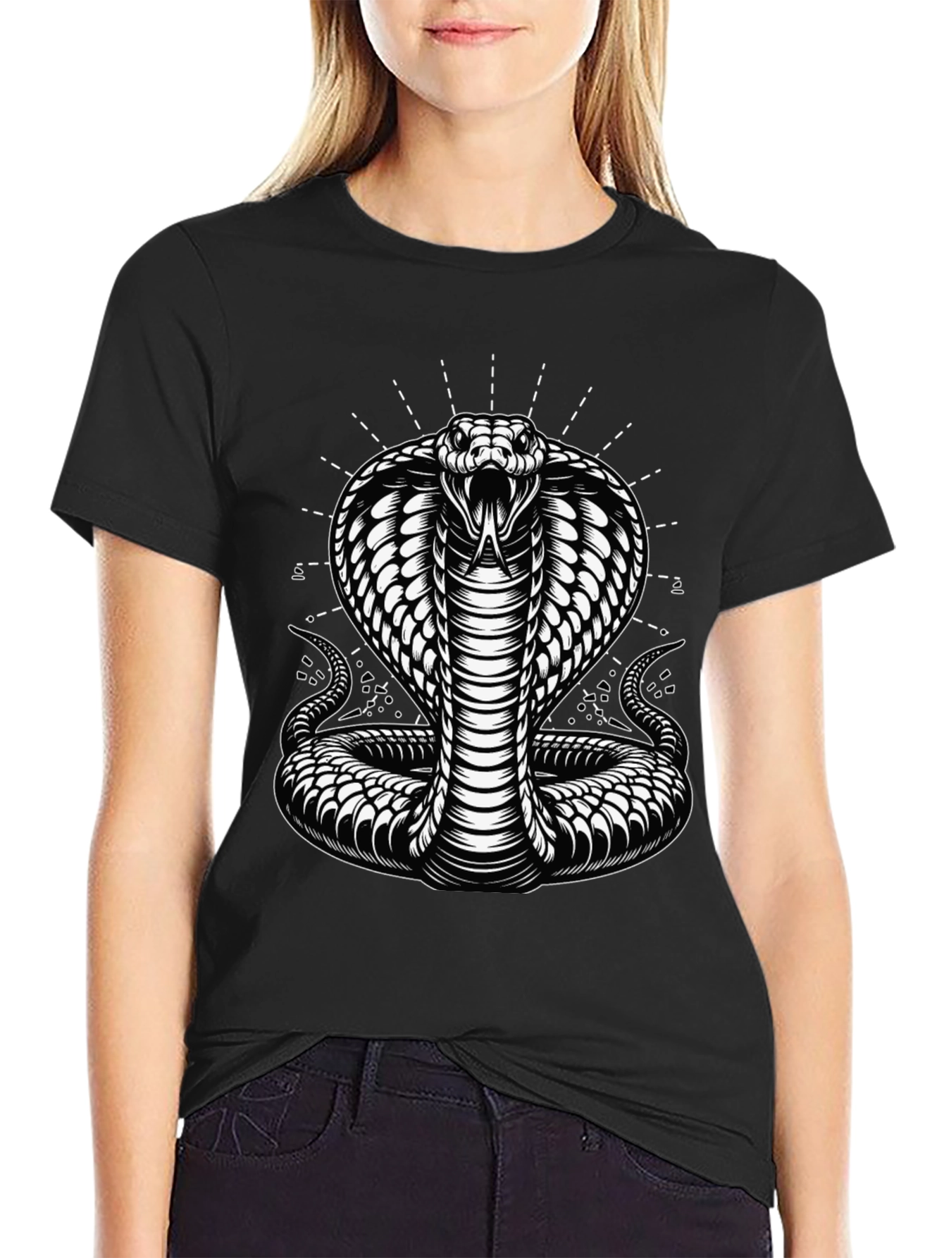 Cobra Graphic Tee - Black Snake T-Shirt