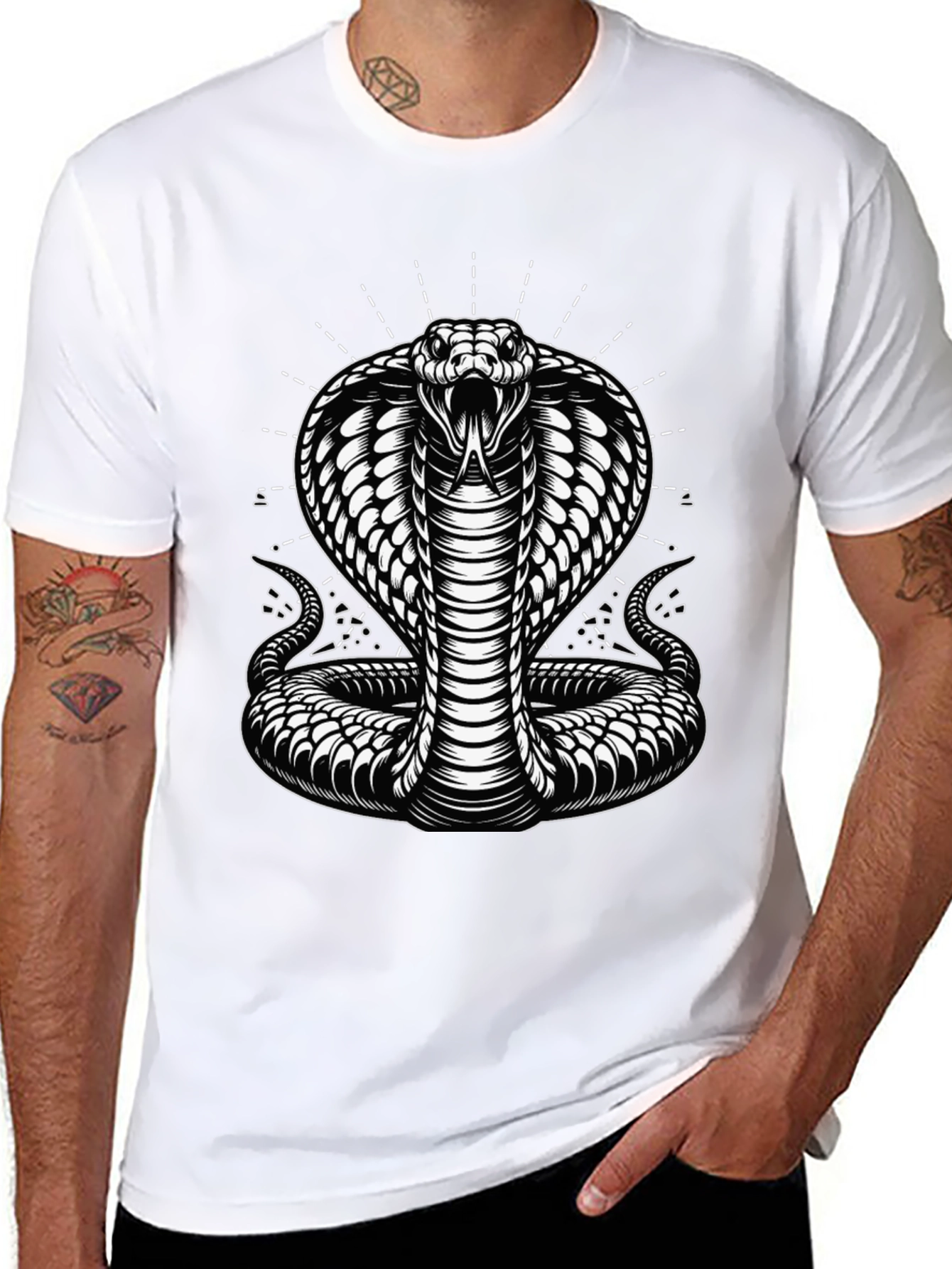 Cobra Graphic Tee - Black Snake T-Shirt