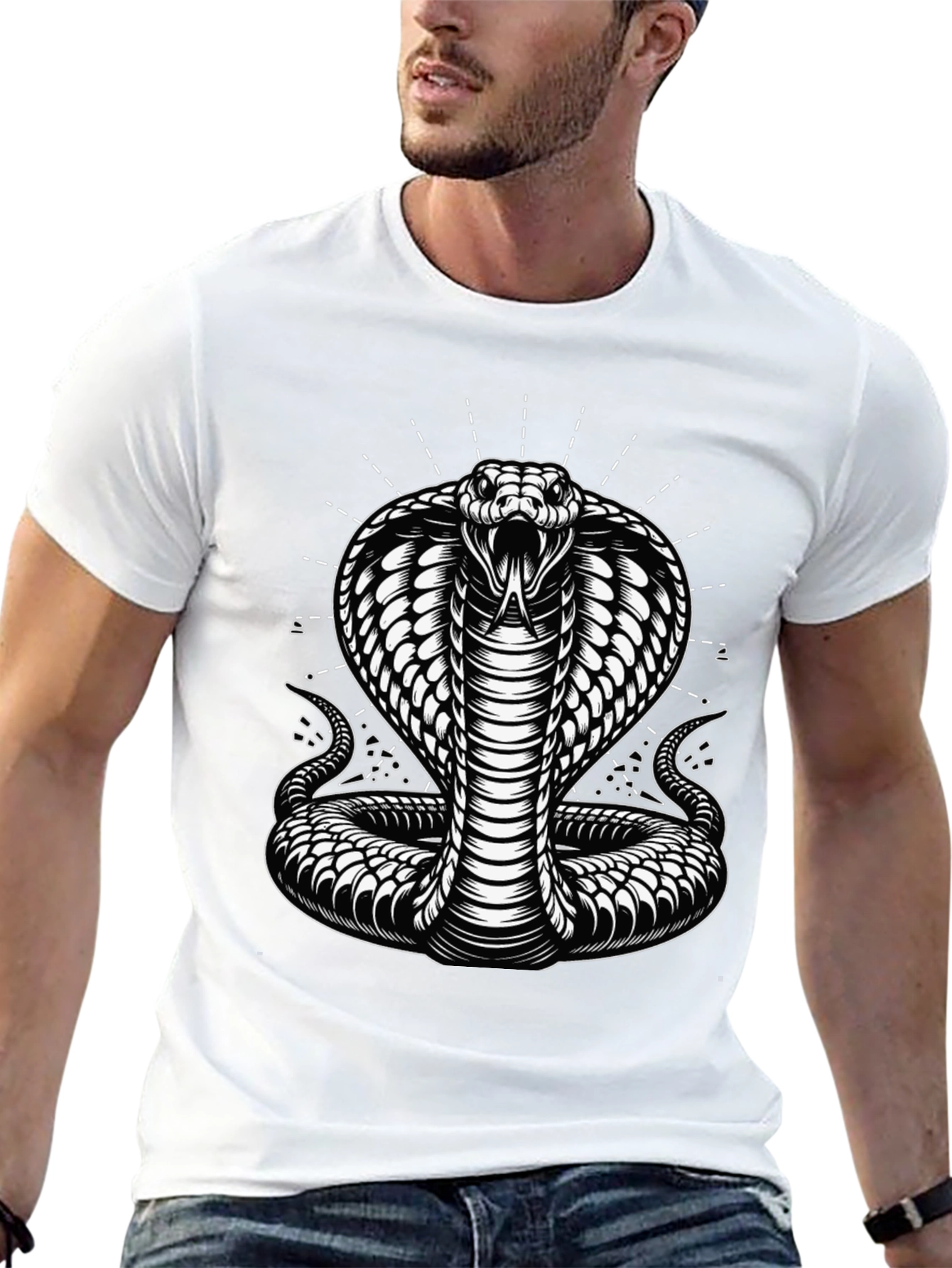 Cobra Graphic Tee - Black Snake T-Shirt