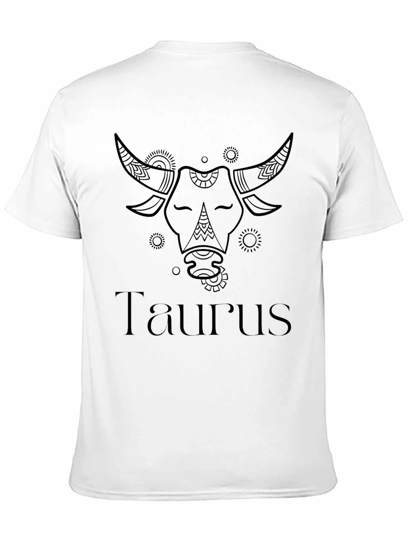 Taurus Zodiac Black Graphic Tee