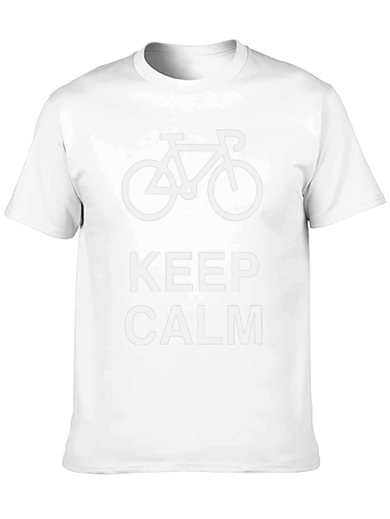 Keep Calm Cycle T-Shirt - Mens Black Tee