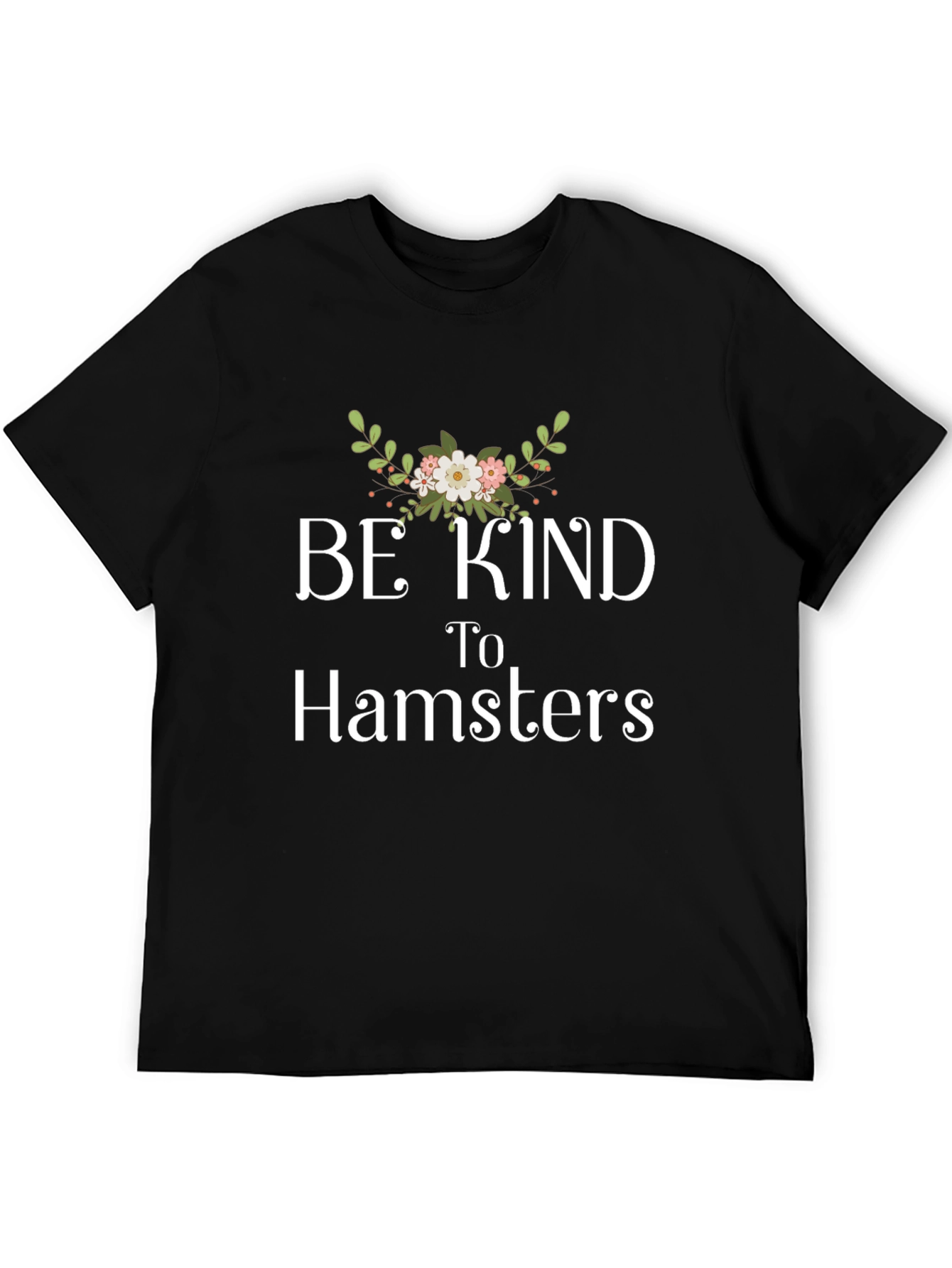 Be Kind to Hamsters Graphic Tee -  Black T-Shirt