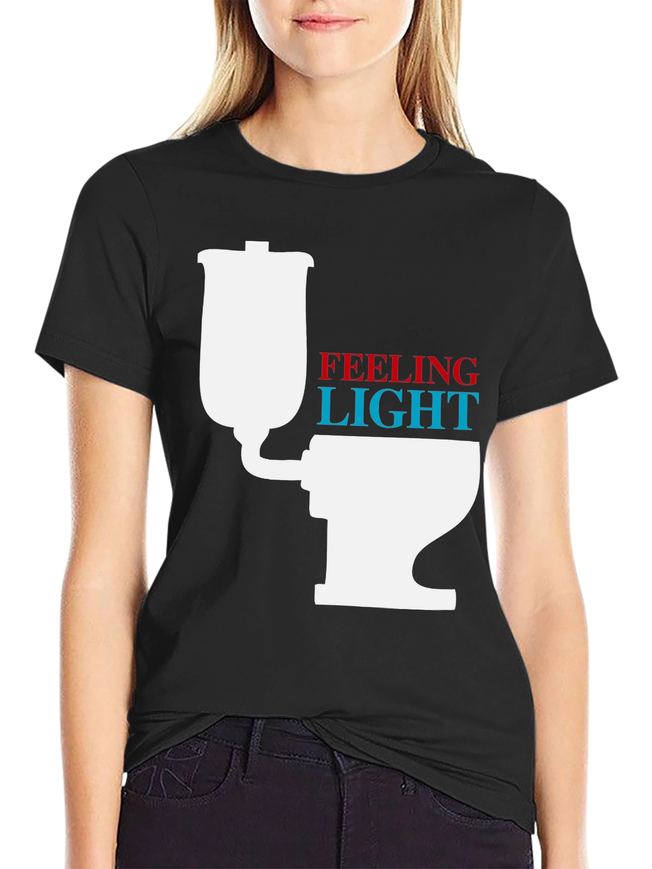 Feeling Light Funny Toilet Humor T-Shirt