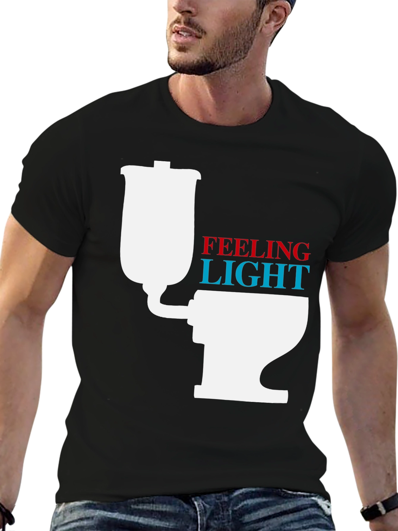 Feeling Light Funny Toilet Humor T-Shirt