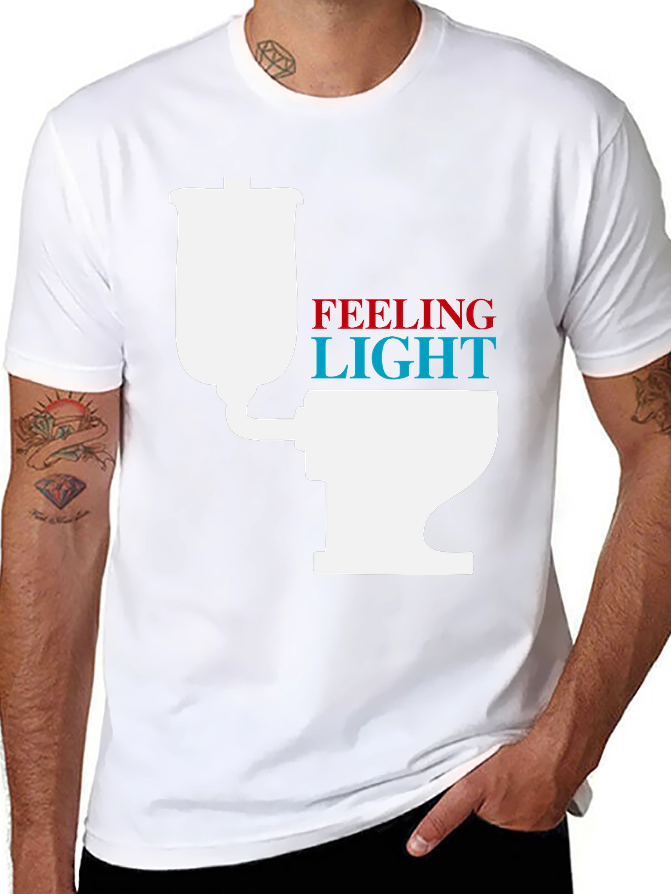 Feeling Light Funny Toilet Humor T-Shirt