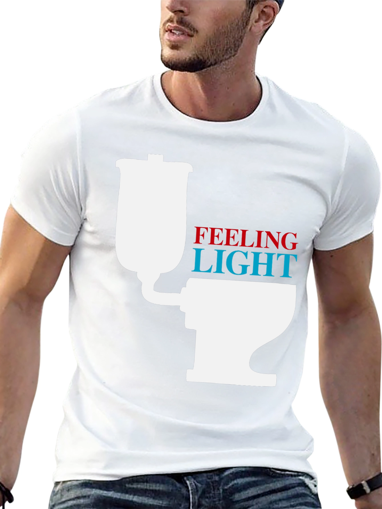 Feeling Light Funny Toilet Humor T-Shirt