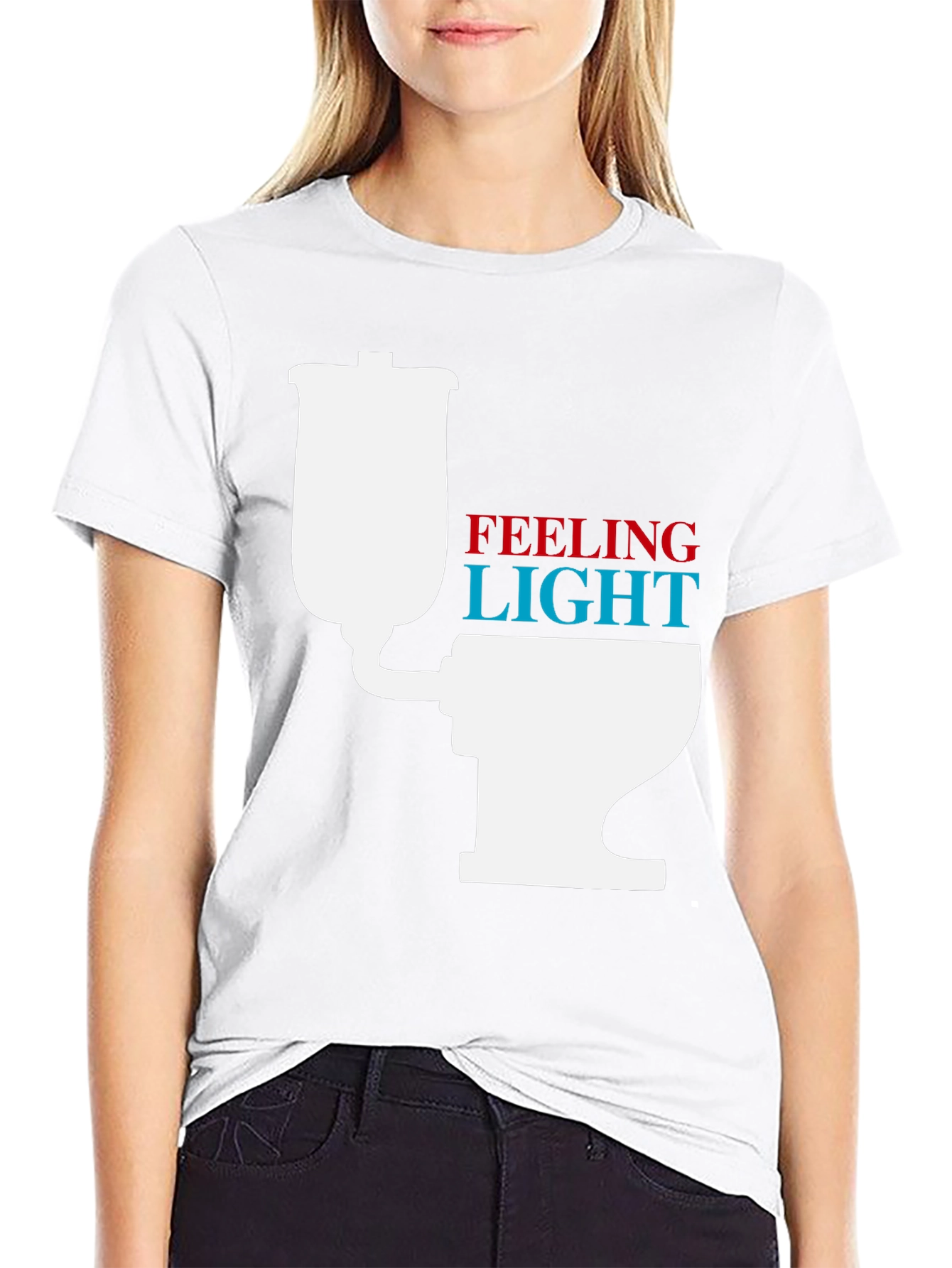 Feeling Light Funny Toilet Humor T-Shirt