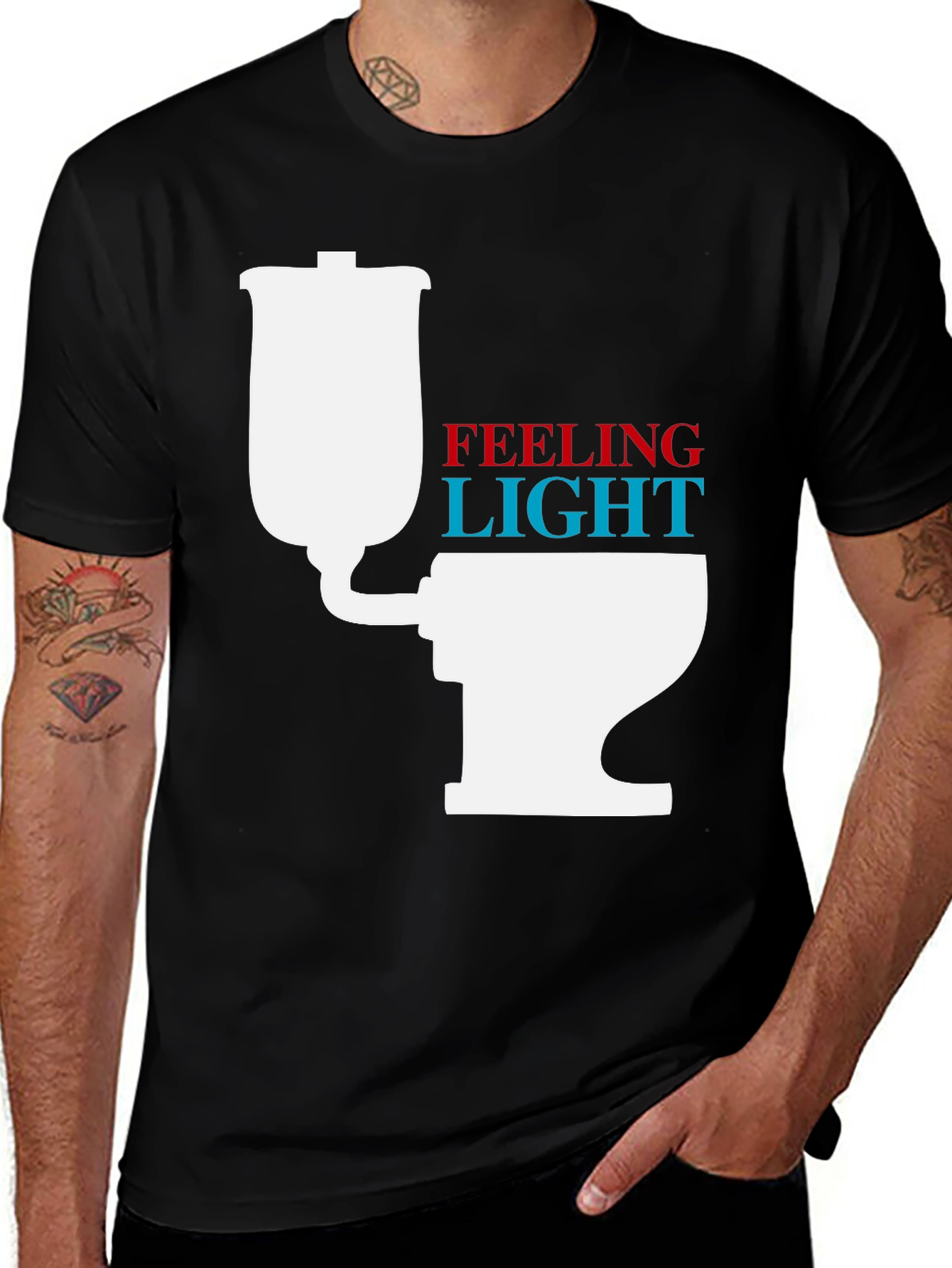 Feeling Light Funny Toilet Humor T-Shirt