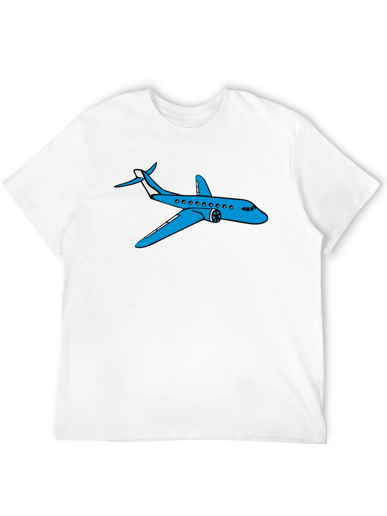 Airplane Graphic T-Shirt - Black