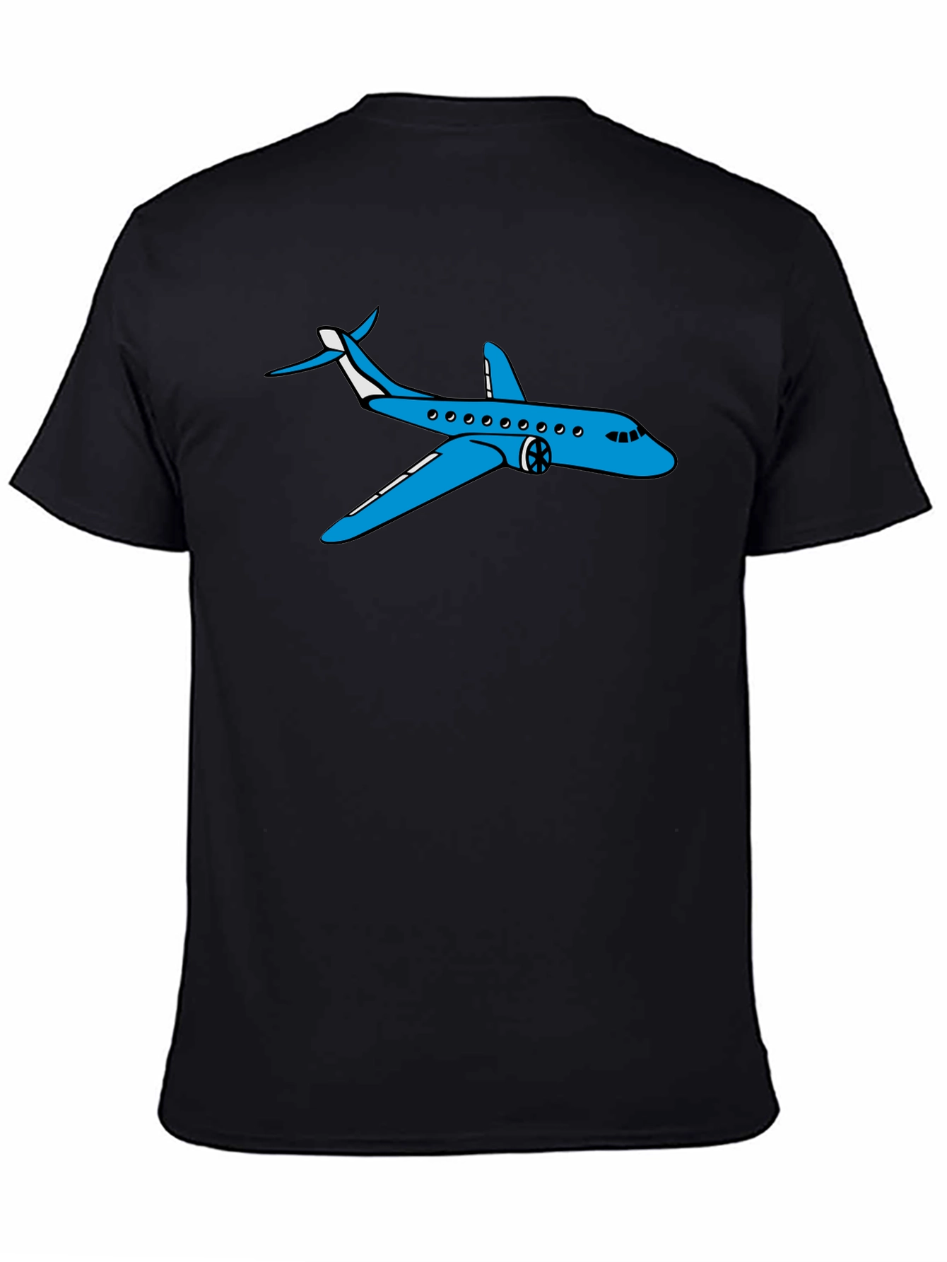 Airplane Graphic T-Shirt - Black