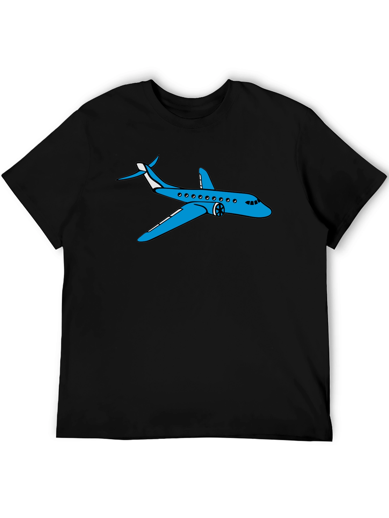 Airplane Graphic T-Shirt - Black