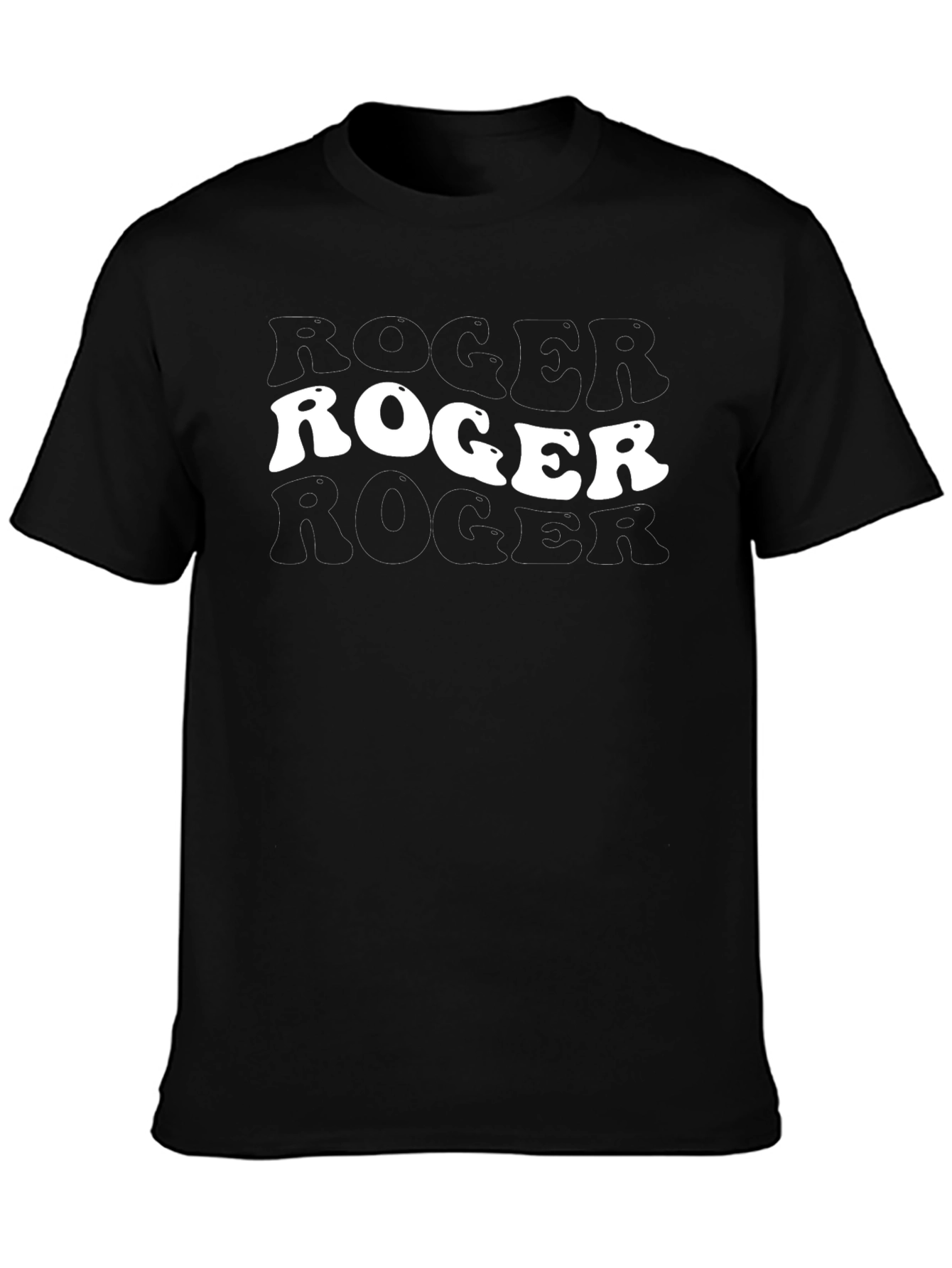 Roger Roger Graphic Tee - Black