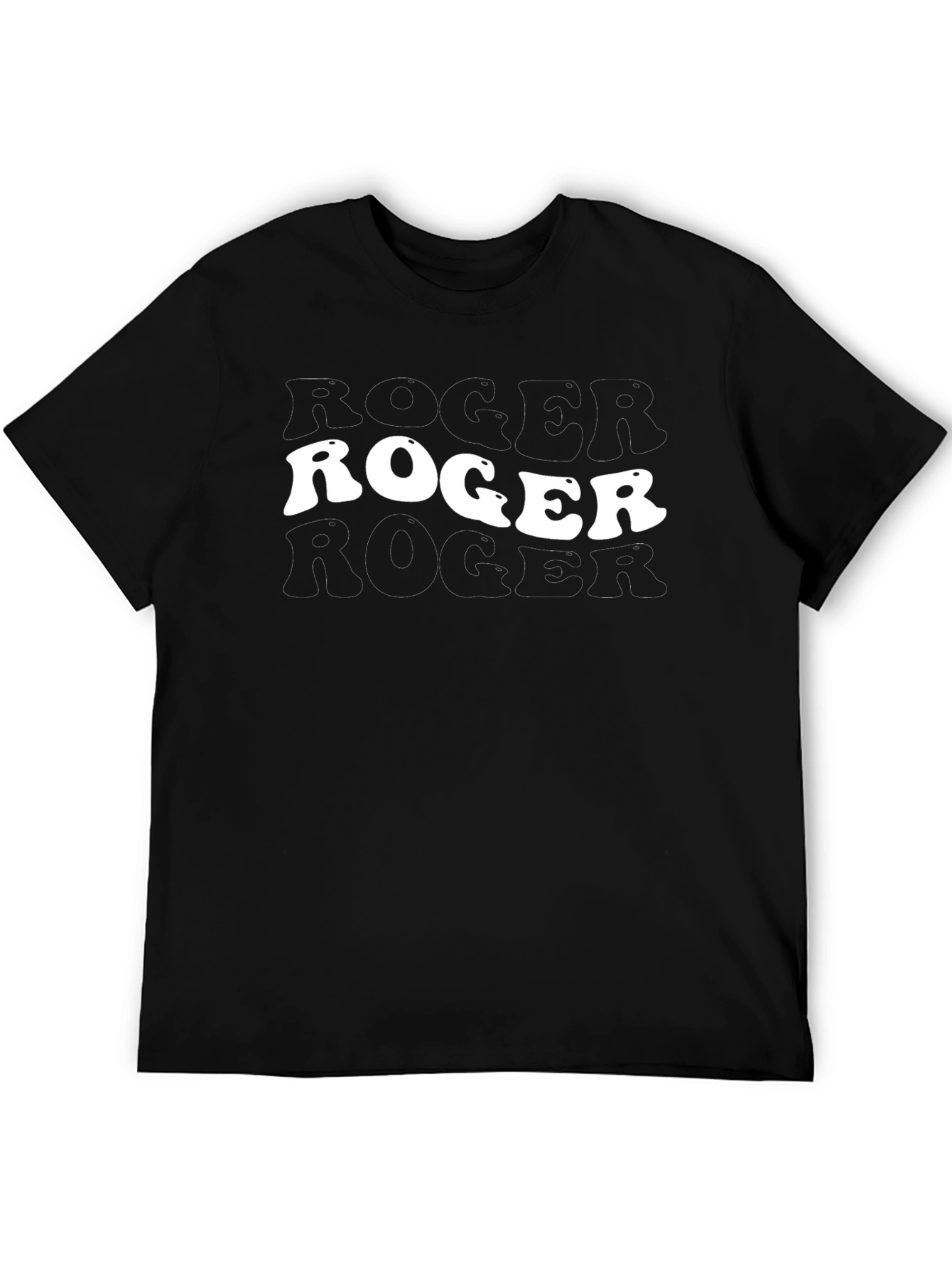 Roger Roger Graphic Tee - Black