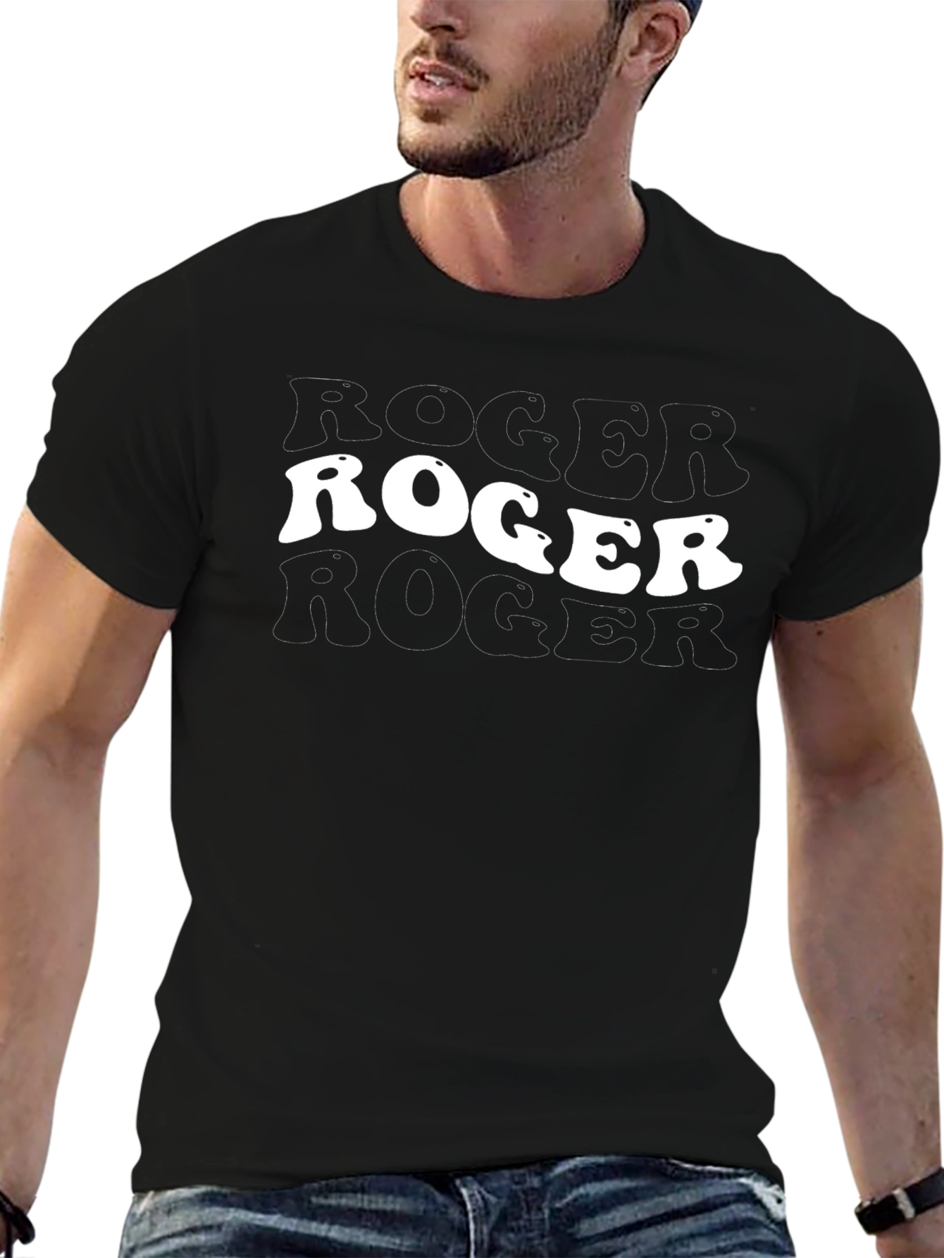 Roger Roger Graphic Tee - Black