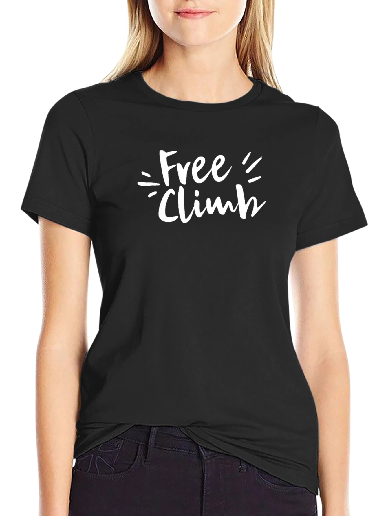 Free Climb Graphic T-Shirt - Black