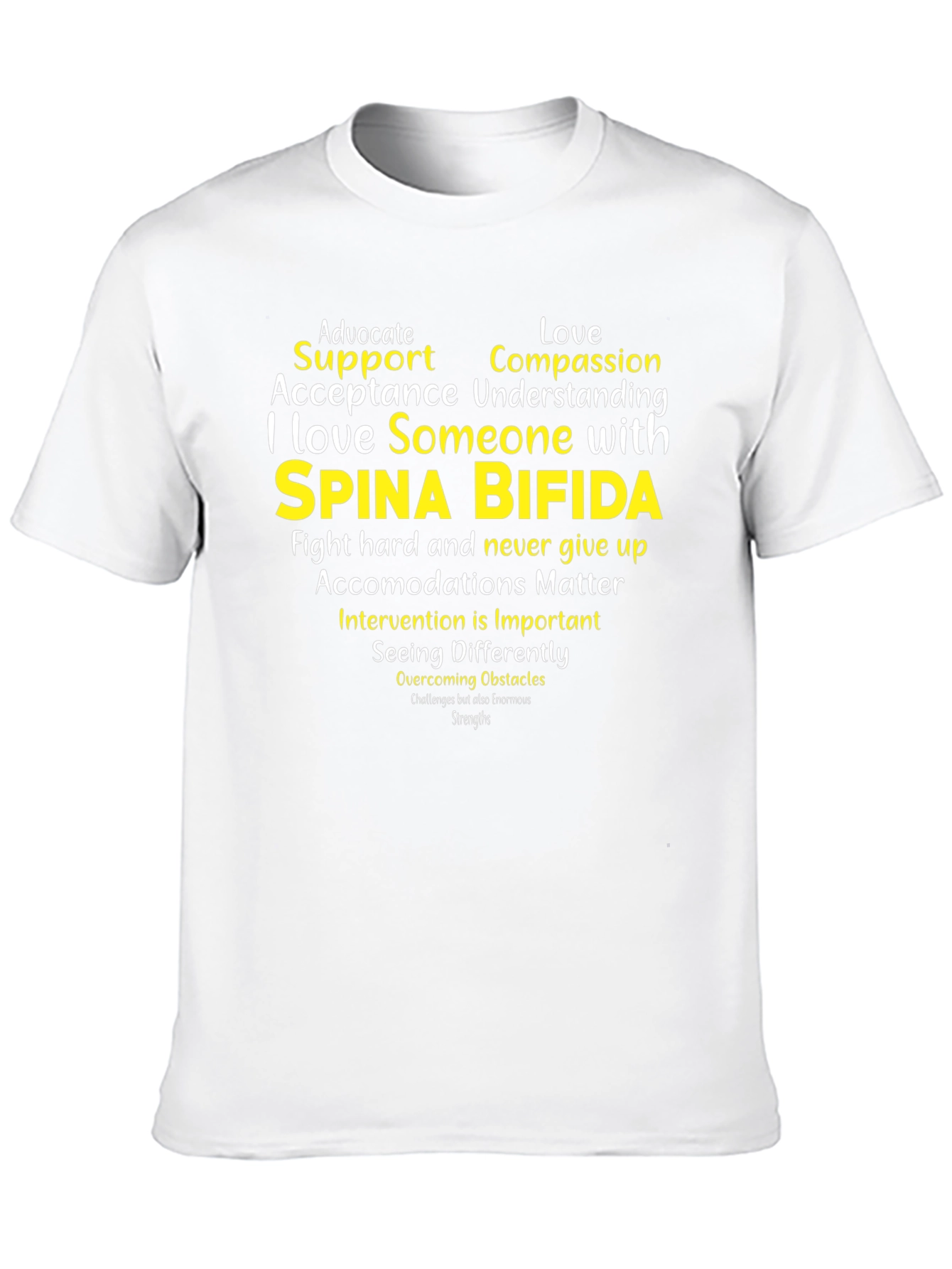 Spina Bifida Awareness T-Shirt - Advocate Support Love