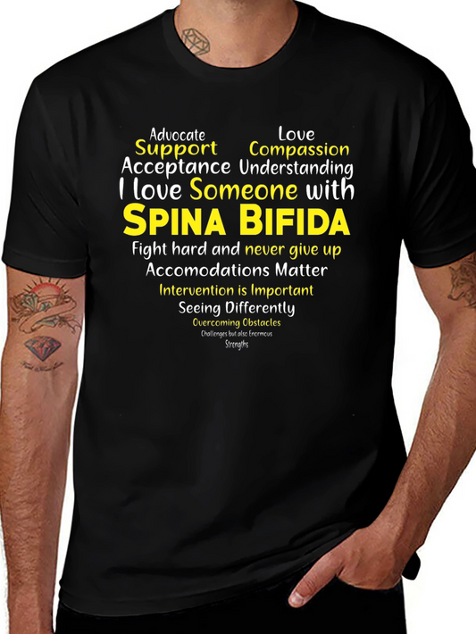Spina Bifida Awareness T-Shirt - Advocate Support Love