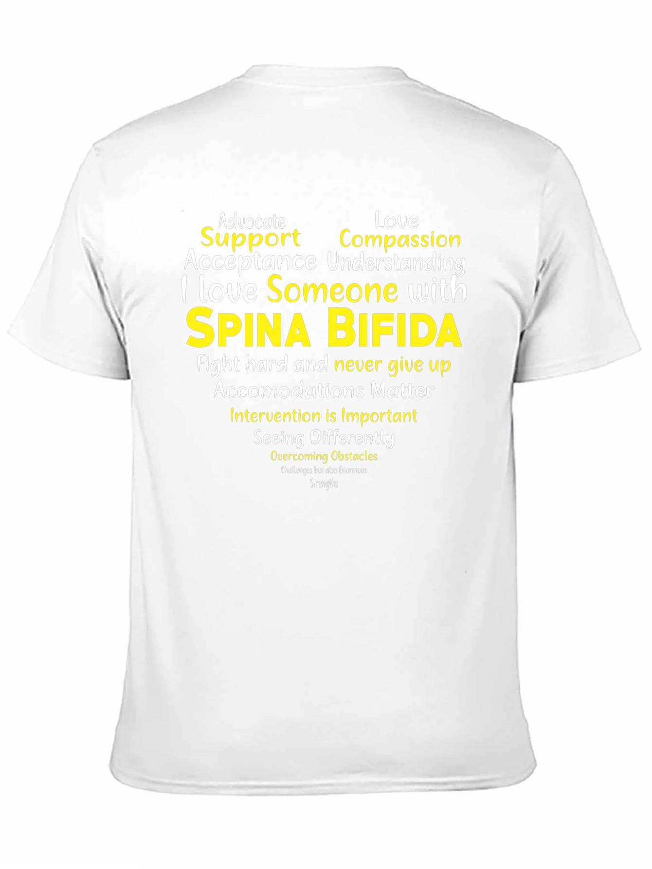 Spina Bifida Awareness T-Shirt - Advocate Support Love