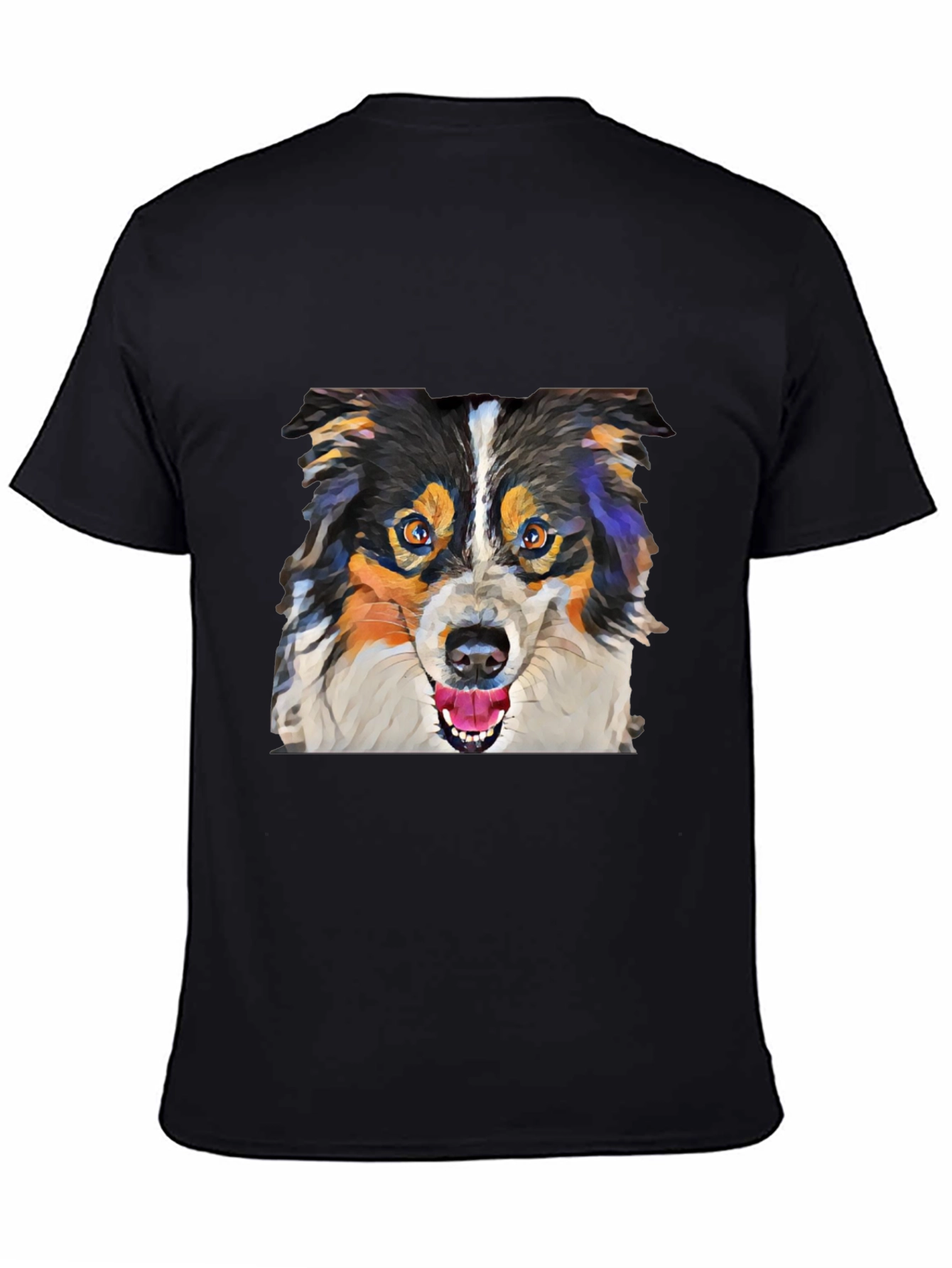 Dog Lovers Tee: Artistic Canine Print
