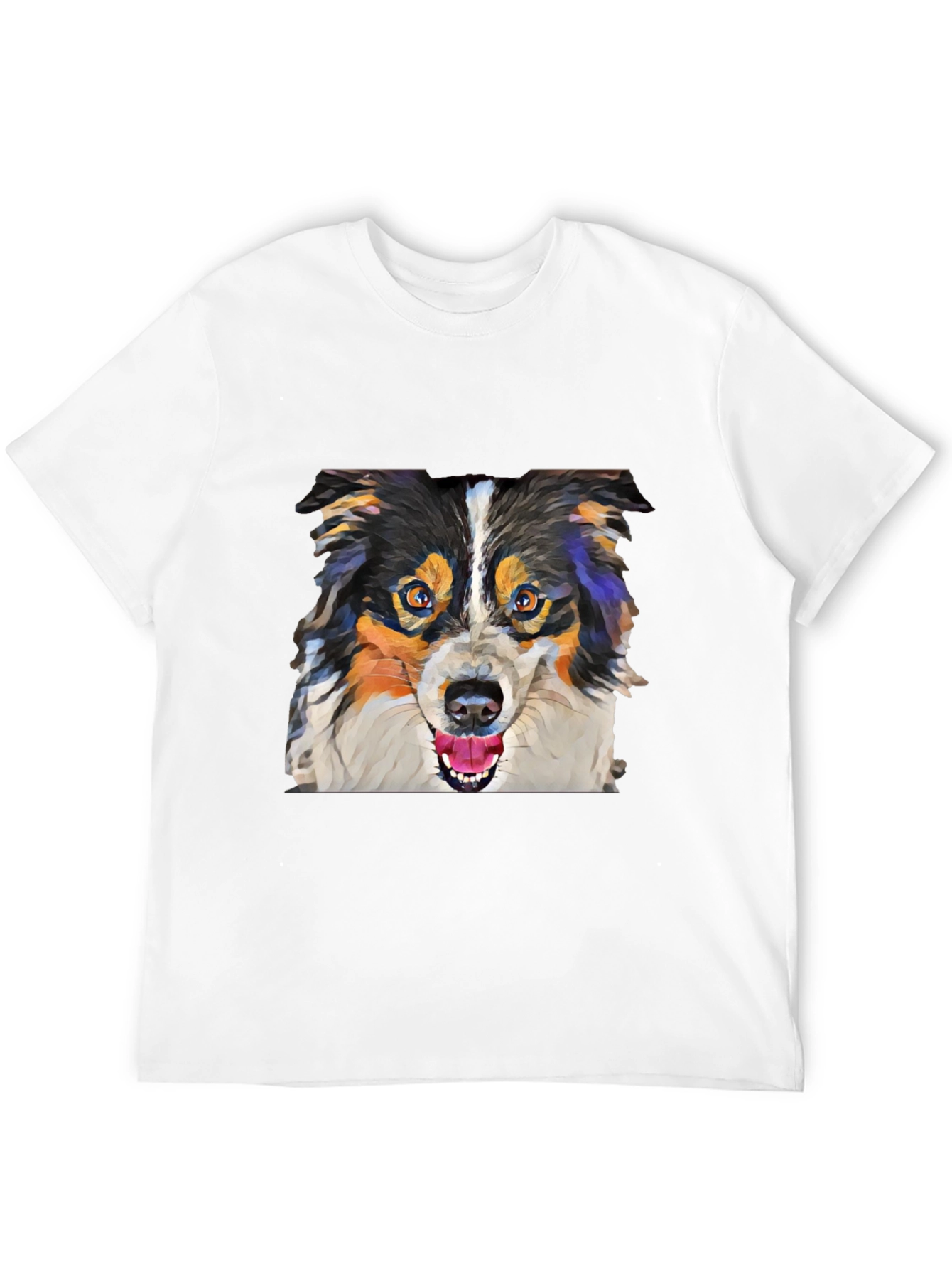 Dog Lovers Tee: Artistic Canine Print
