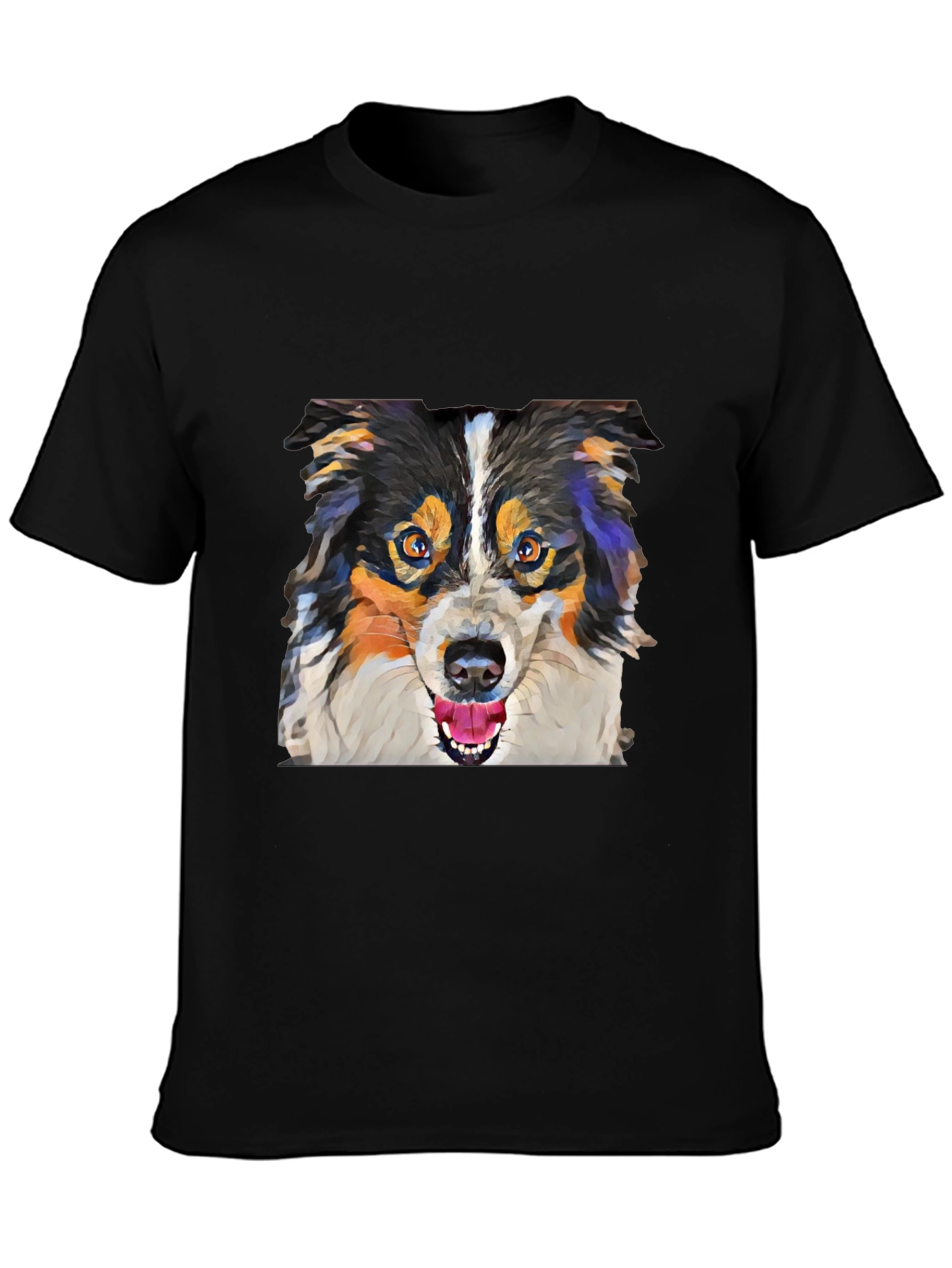 Dog Lovers Tee: Artistic Canine Print