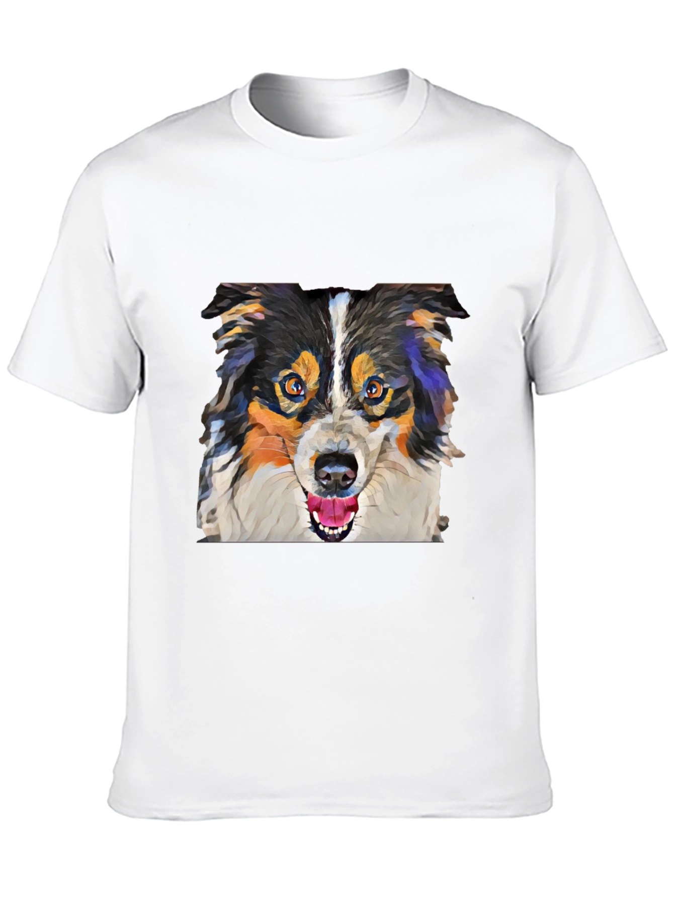 Dog Lovers Tee: Artistic Canine Print