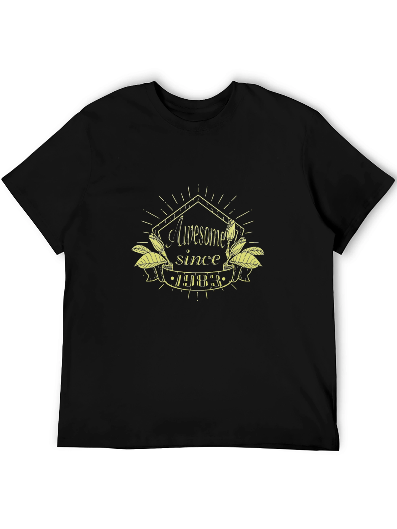 Awesome Since 1983 Black T-Shirt