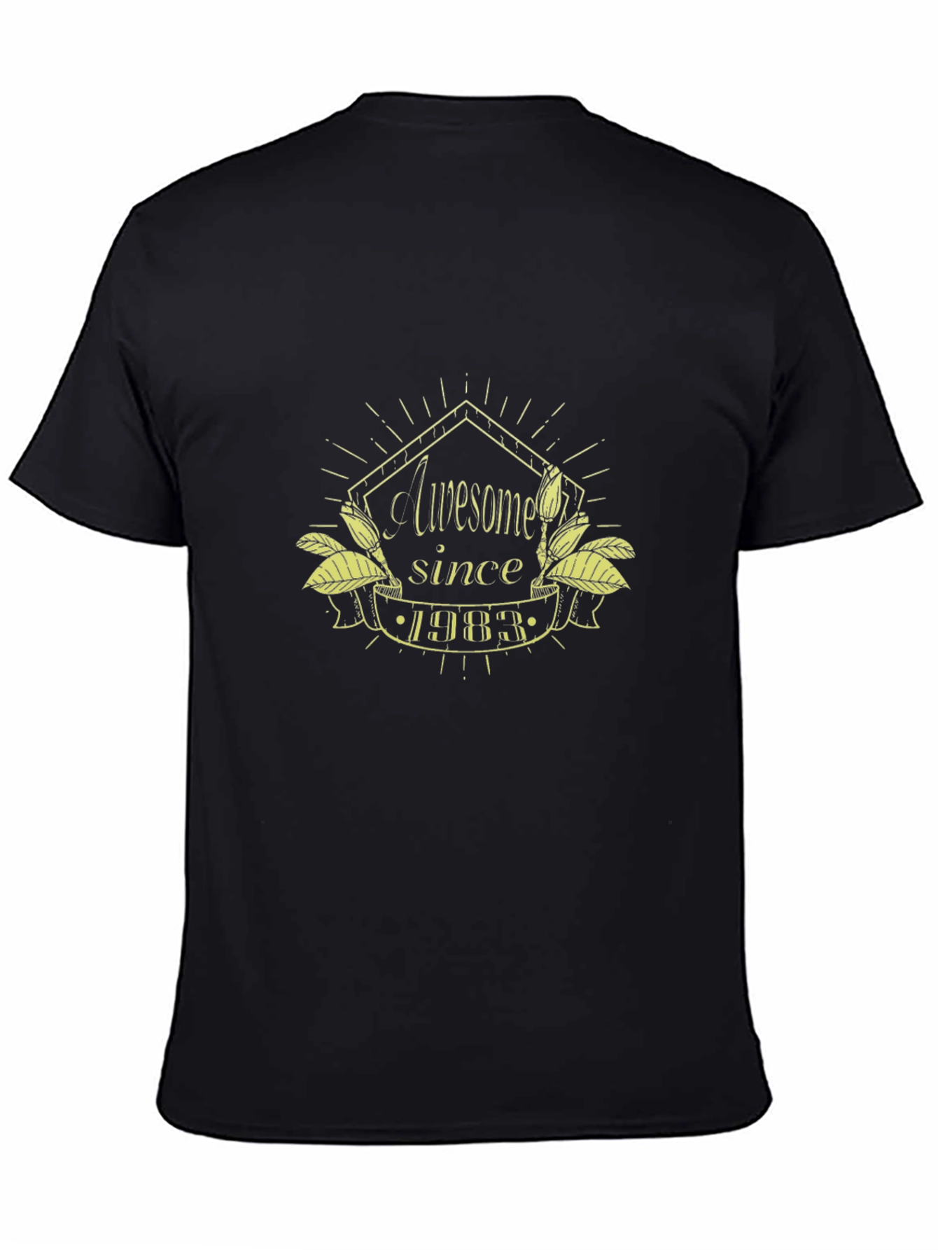 Awesome Since 1983 Black T-Shirt