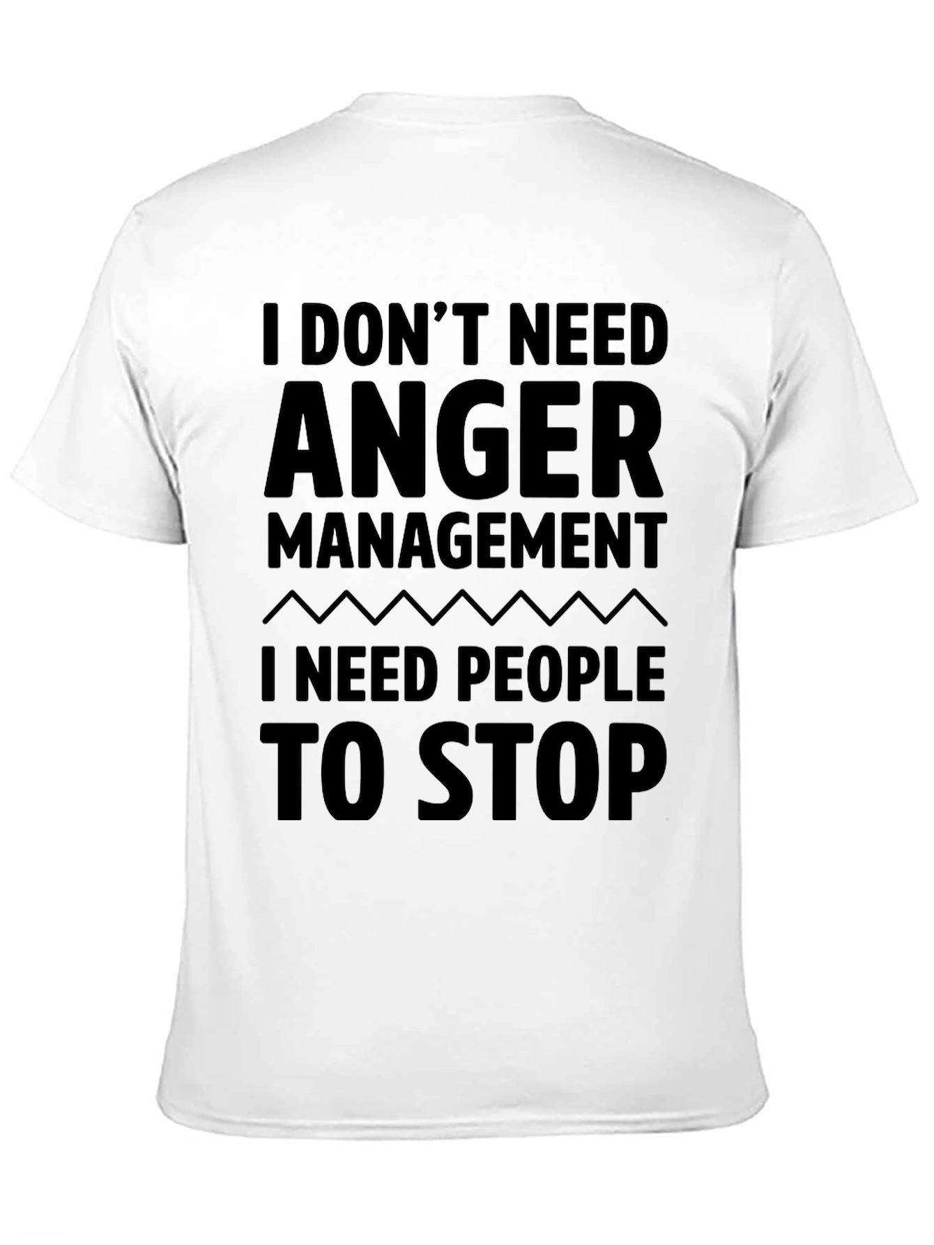 Funny Anger Management Graphic Novelty T-Shirt
