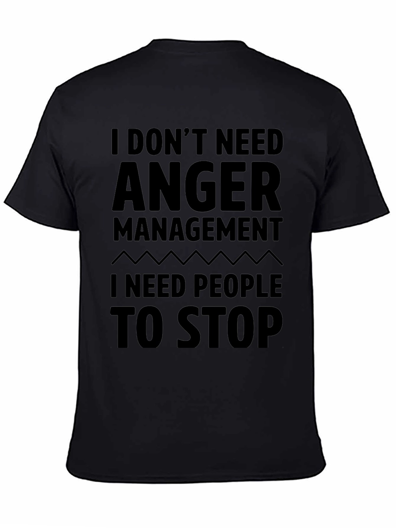 Funny Anger Management Graphic Novelty T-Shirt