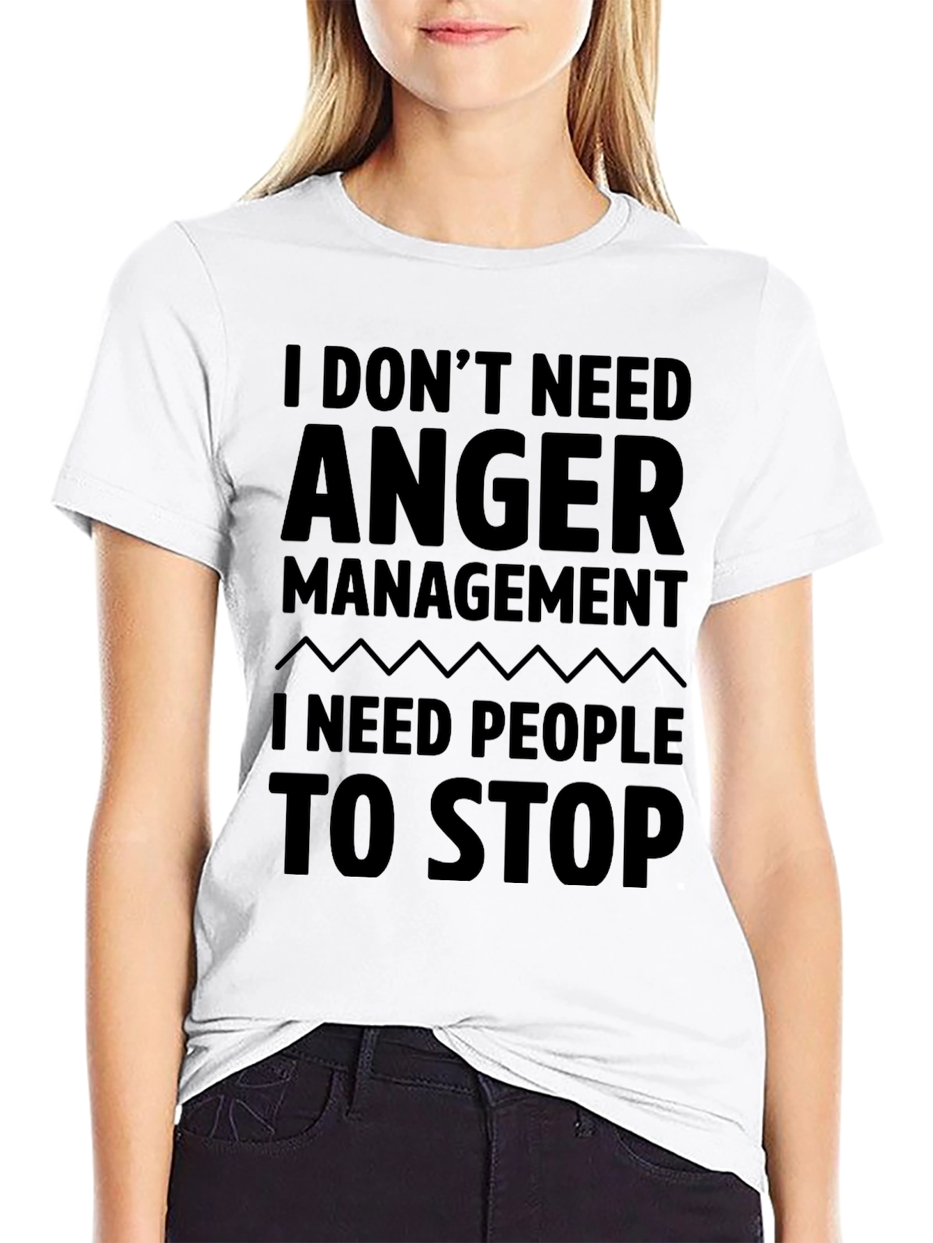 Funny Anger Management Graphic Novelty T-Shirt