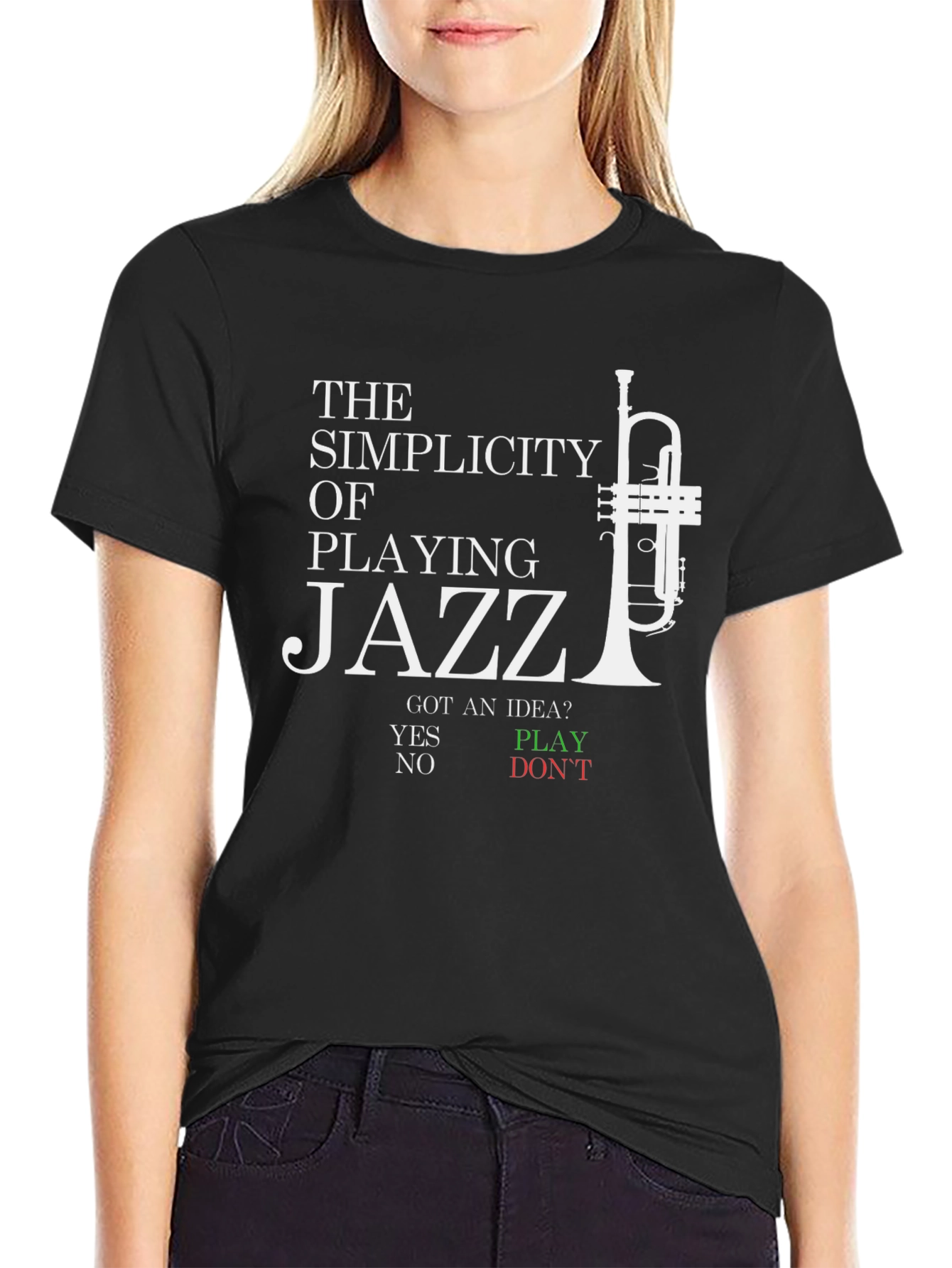 Jazz Music T-Shirt - The Simplicity of Playing