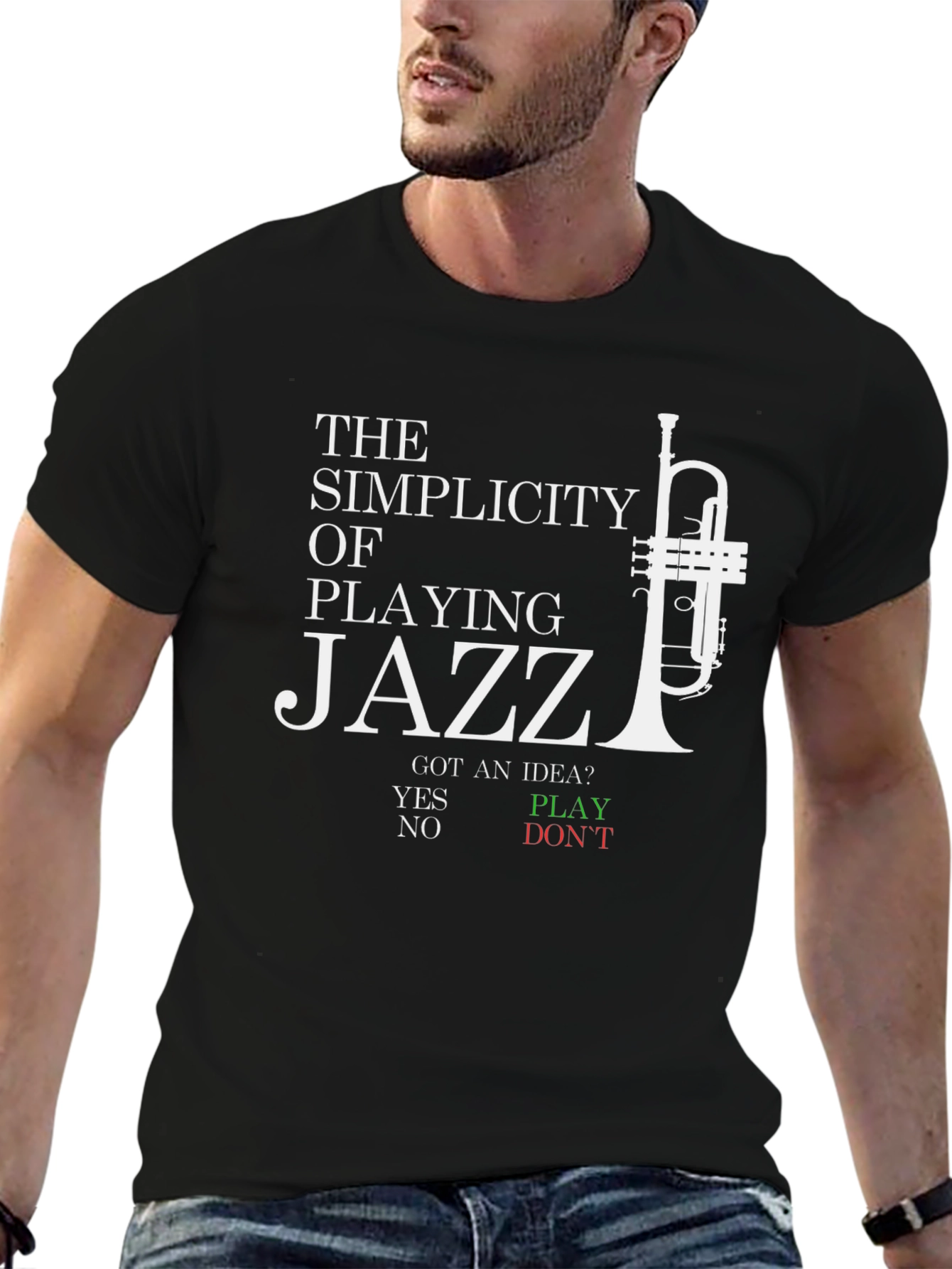 Jazz Music T-Shirt - The Simplicity of Playing