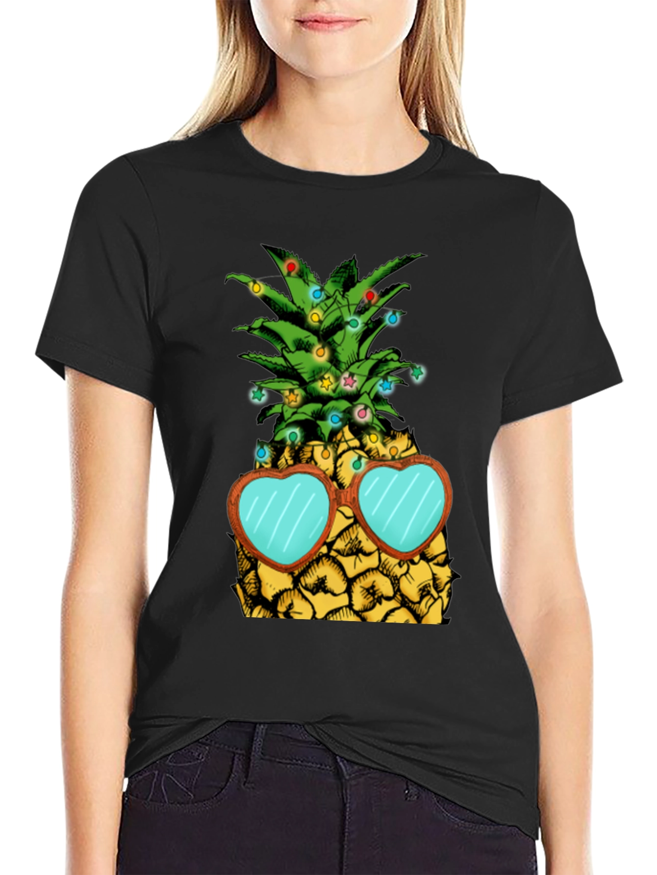 Festive Pineapple Graphic Tee