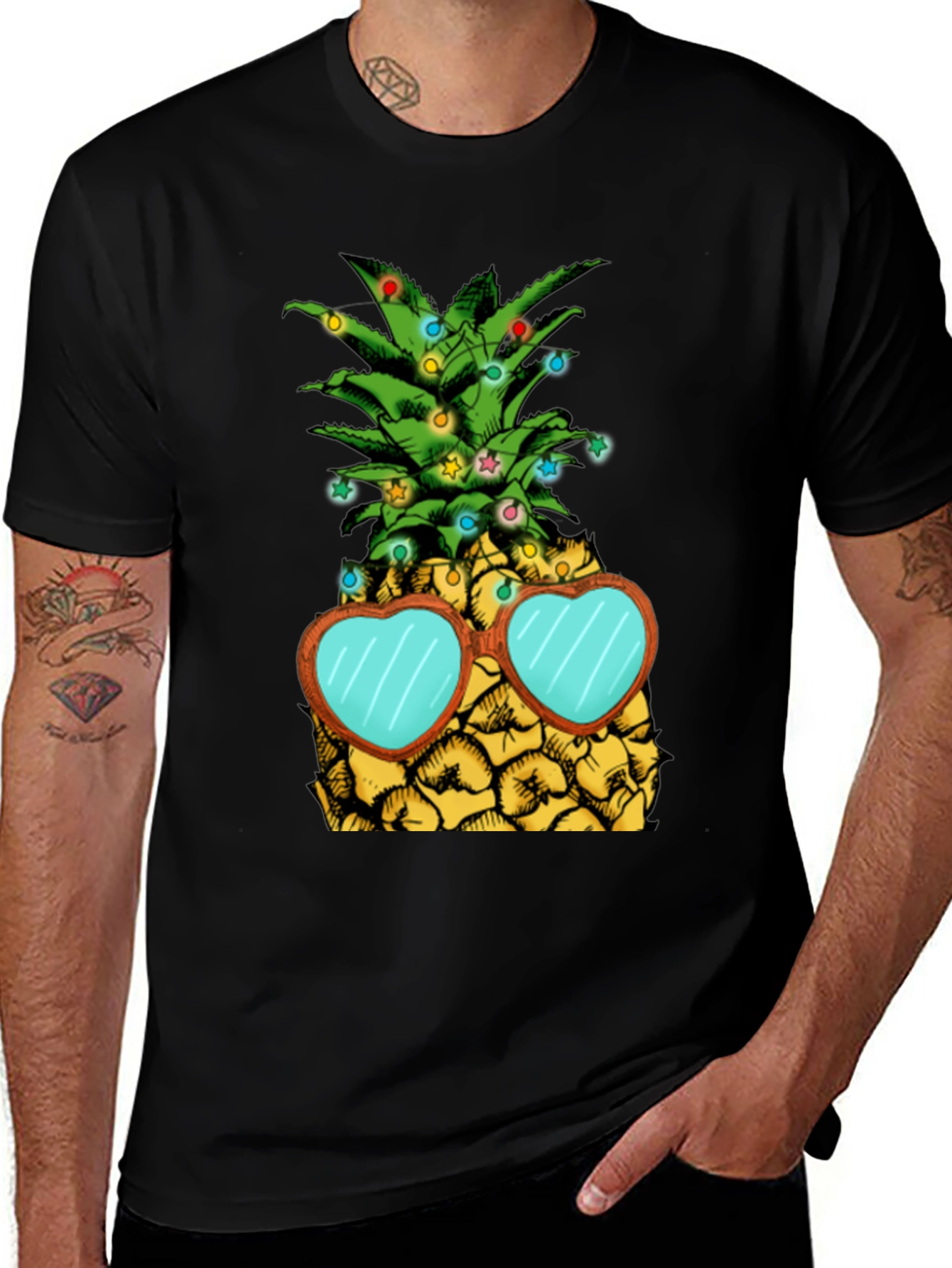 Festive Pineapple Graphic Tee