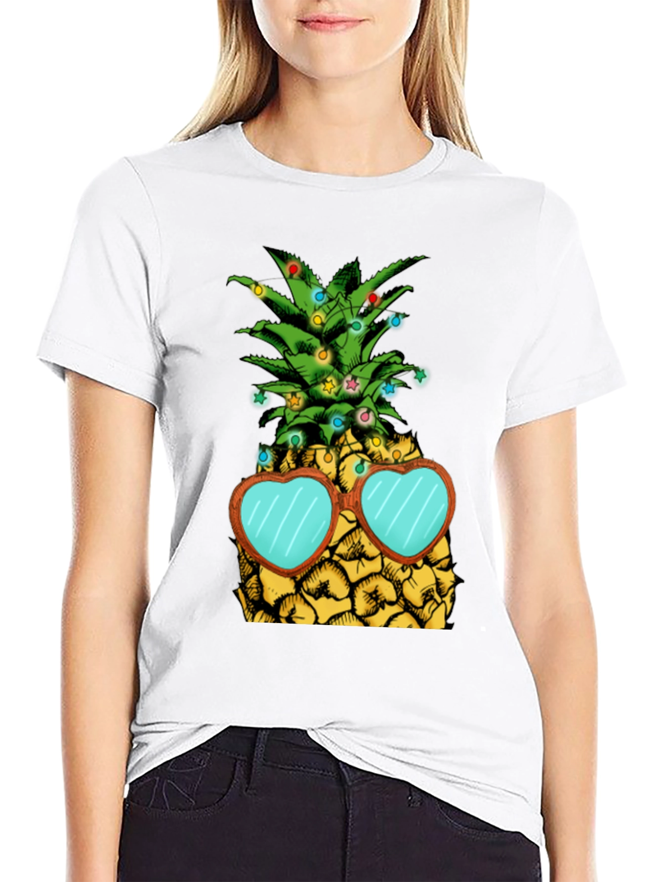 Festive Pineapple Graphic Tee