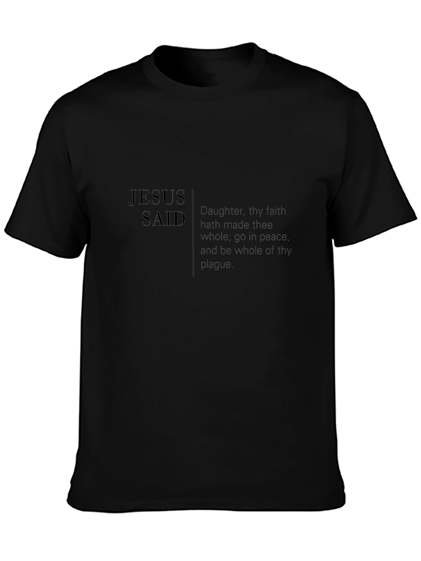 Jesus Said Graphic Tee - Black