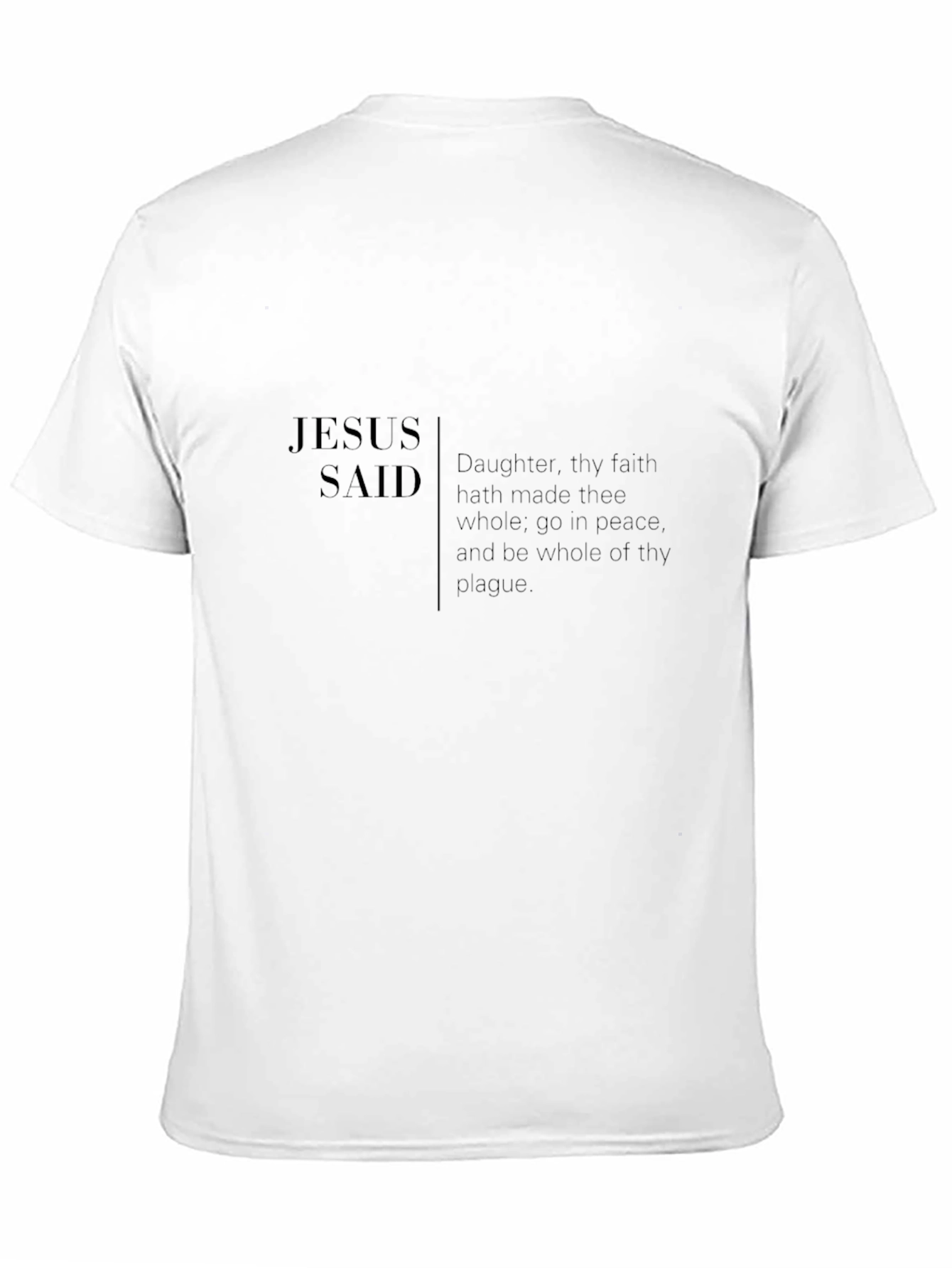 Jesus Said Graphic Tee - Black